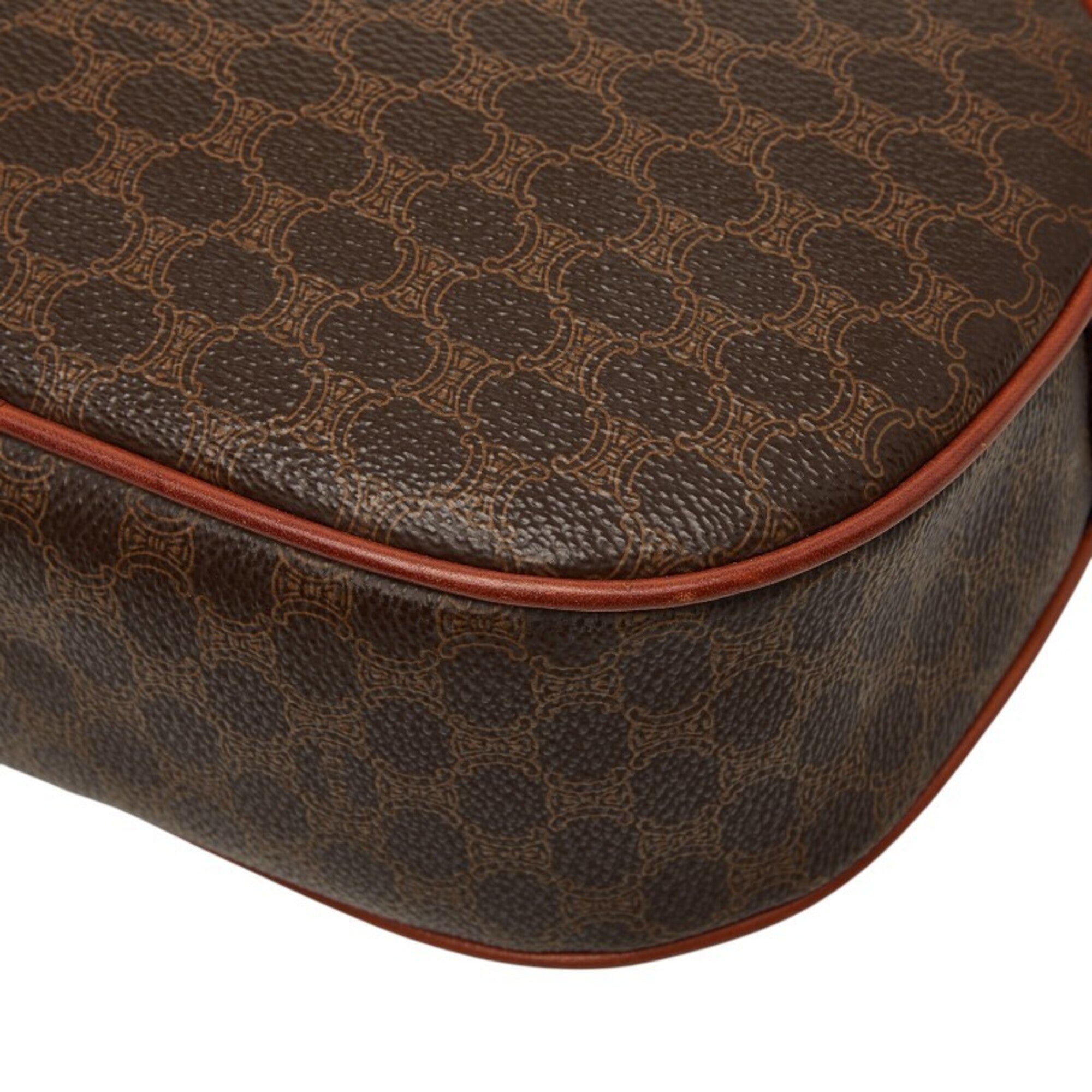 Celine Brown Pvc Leather Shoulder Bag (Pre-Owned)