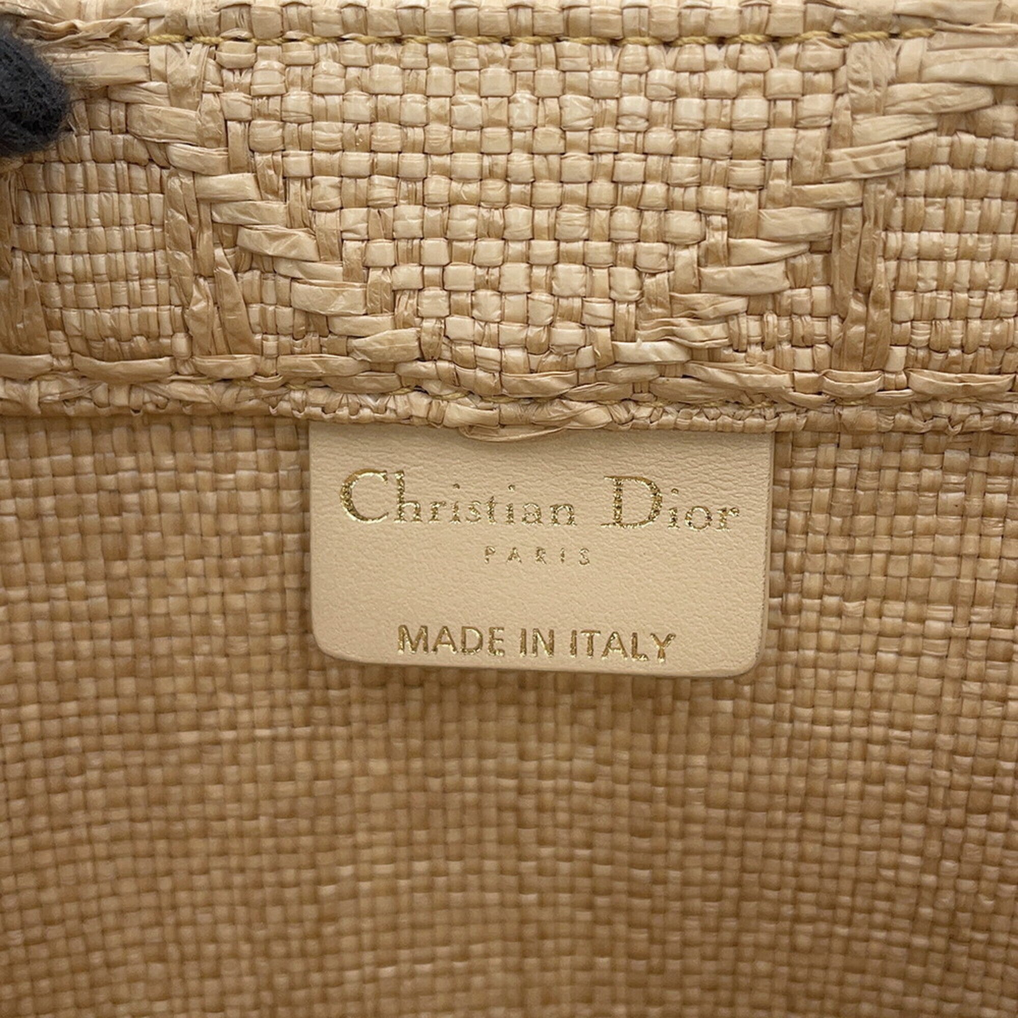 Christian Dior Beige Raffia Tote Bag (Pre-Owned)
