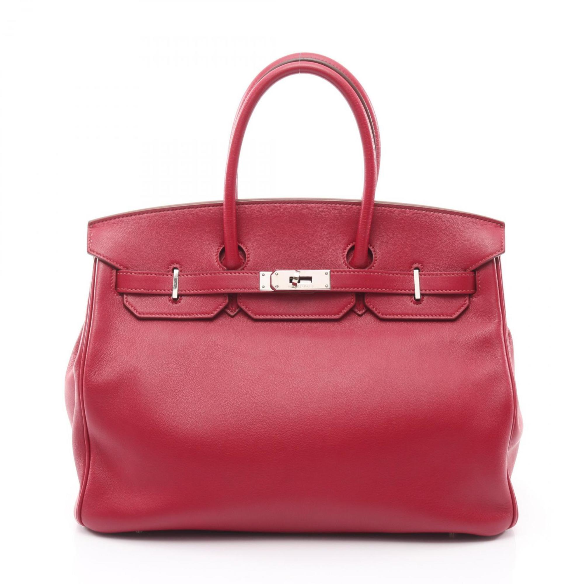 Hermes Pink Leather Handbag (Pre-Owned)