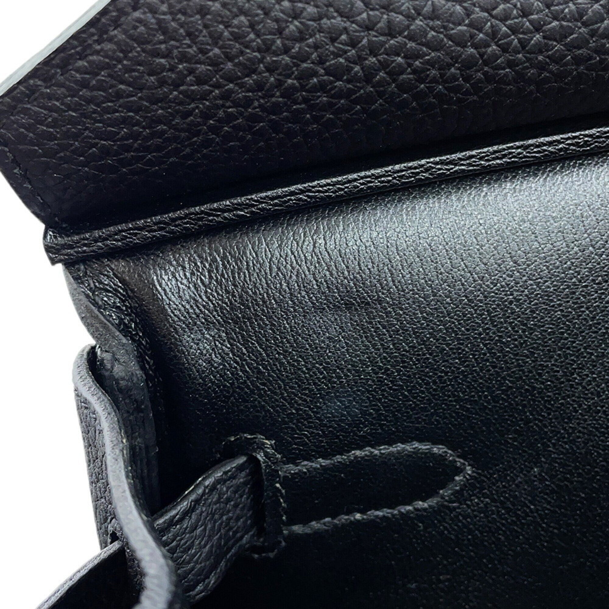 Hermes Black Togo Leather Handbag (Pre-Owned)