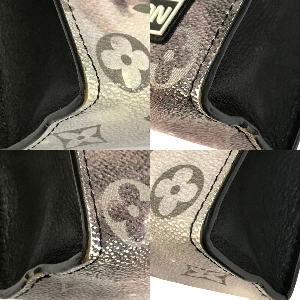 Louis Vuitton Black Gray Clutch Bag Pochette (Pre-Owned)