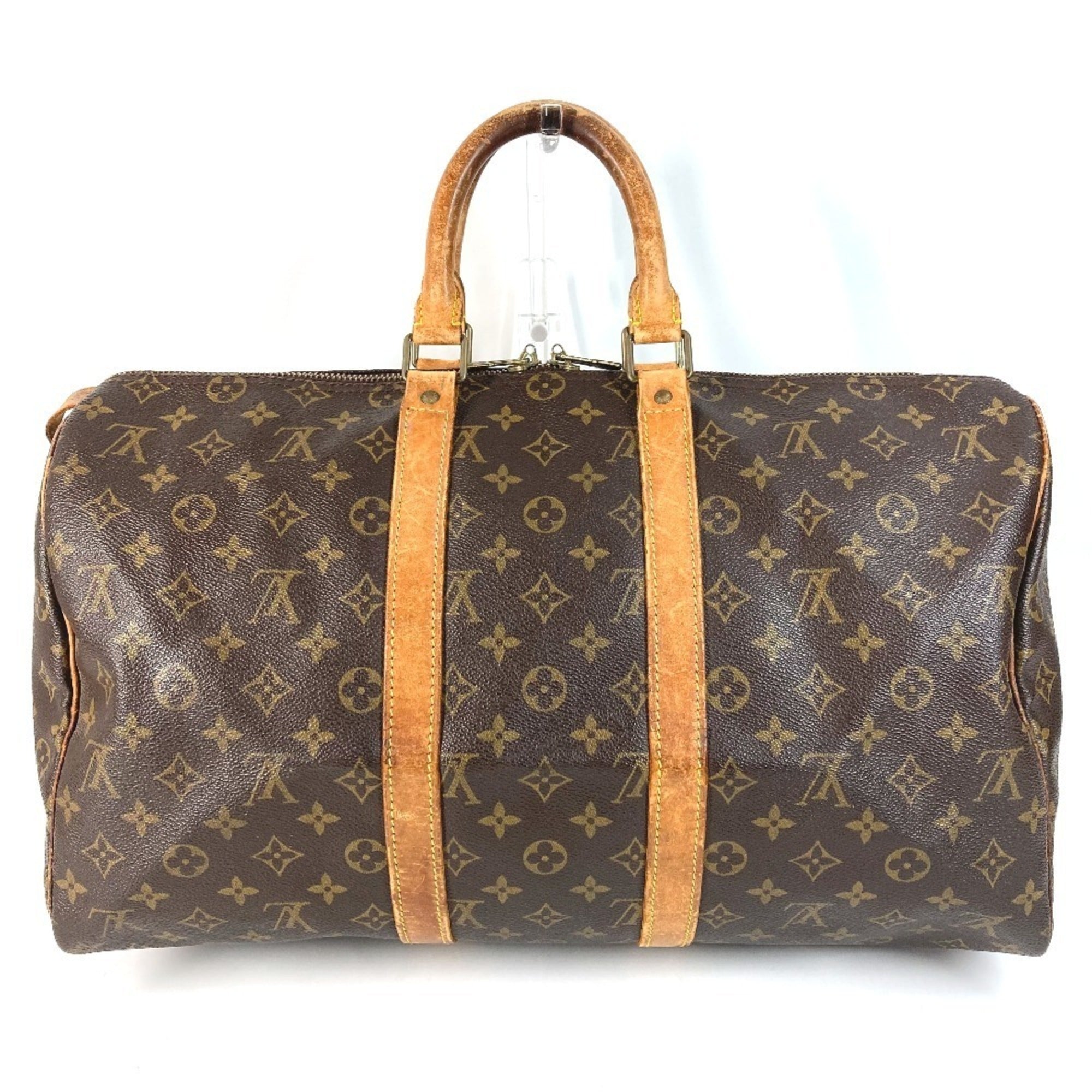 Louis Vuitton Brown Monogram Boston Bag Handbag (Pre-Owned)