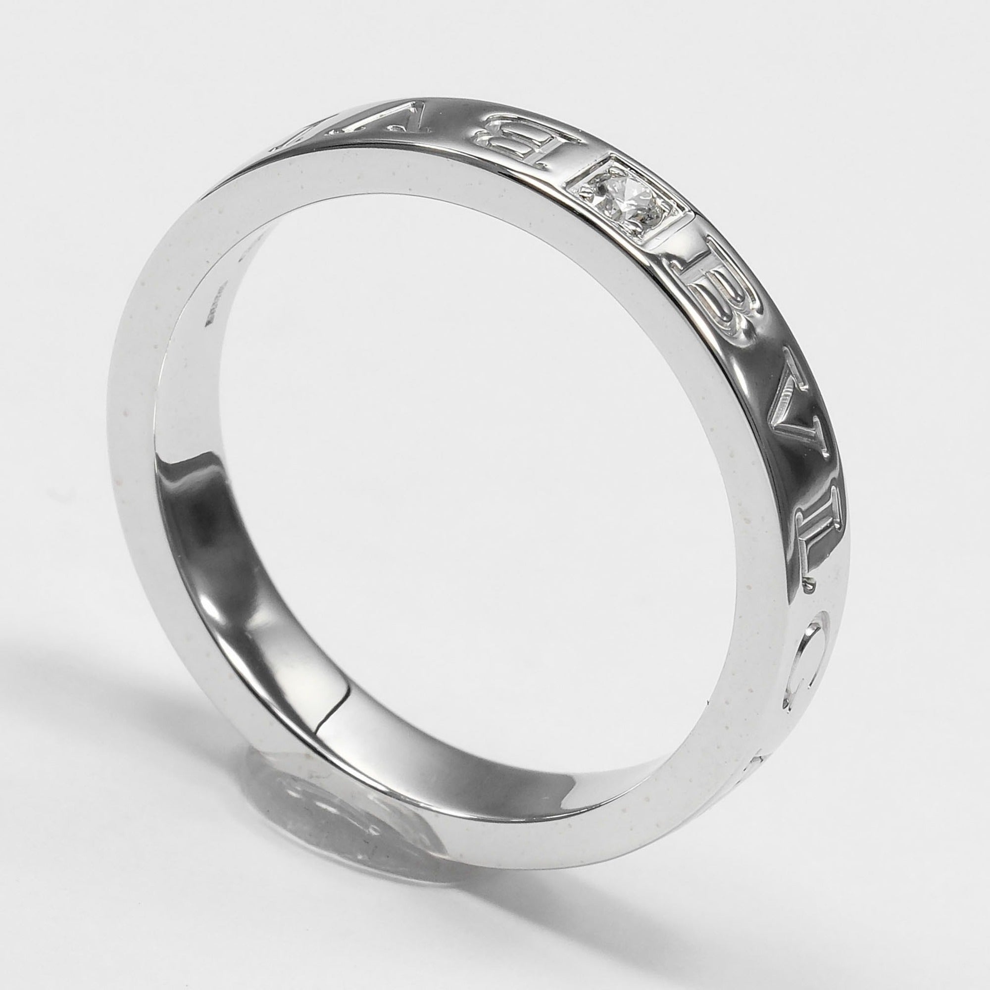 Bvlgari White Gold (18K) Band Ring (Pre-Owned)