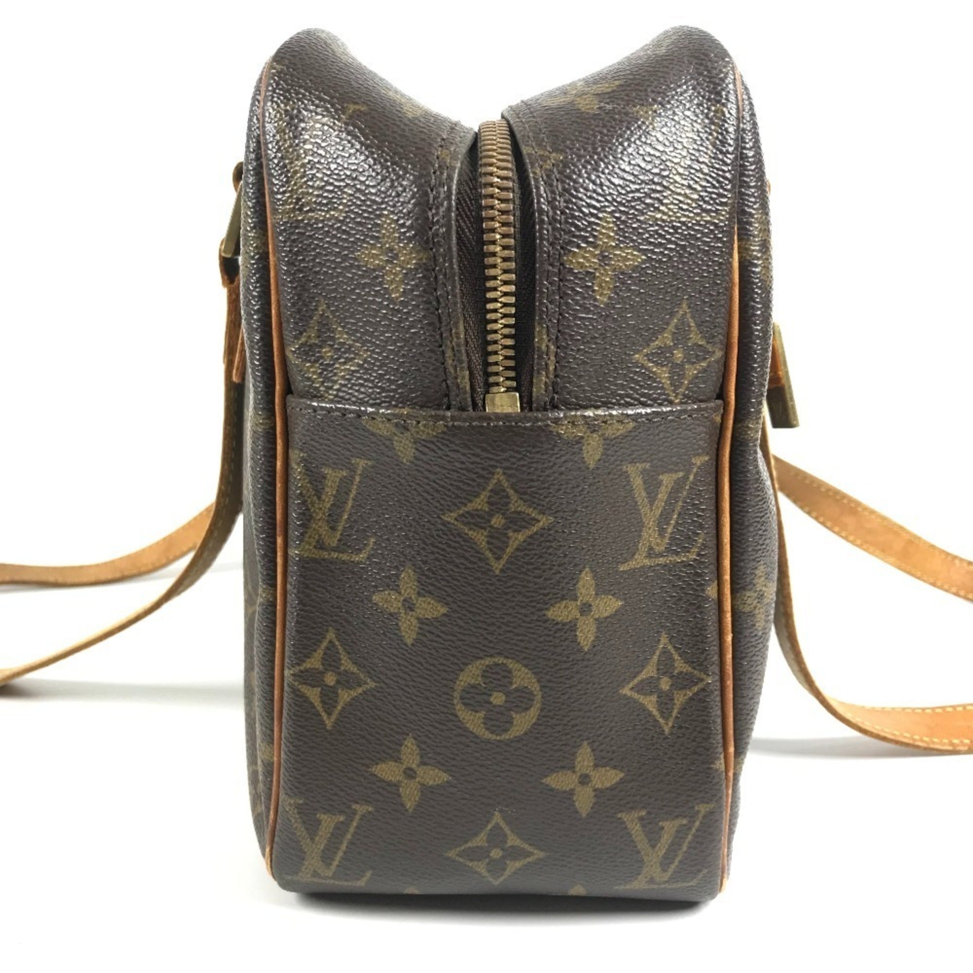 Louis Vuitton Brown Monogram Canvas Shoulder Bag Tote Bag (Pre-Owned)