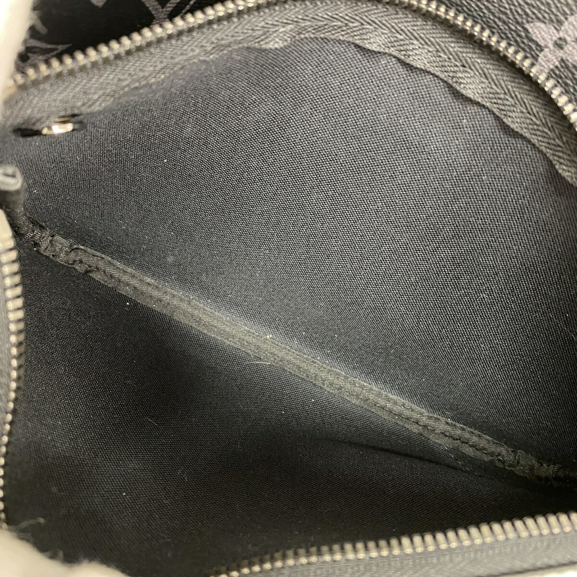 Louis Vuitton Black Gray Shoulder Bag (Pre-Owned)