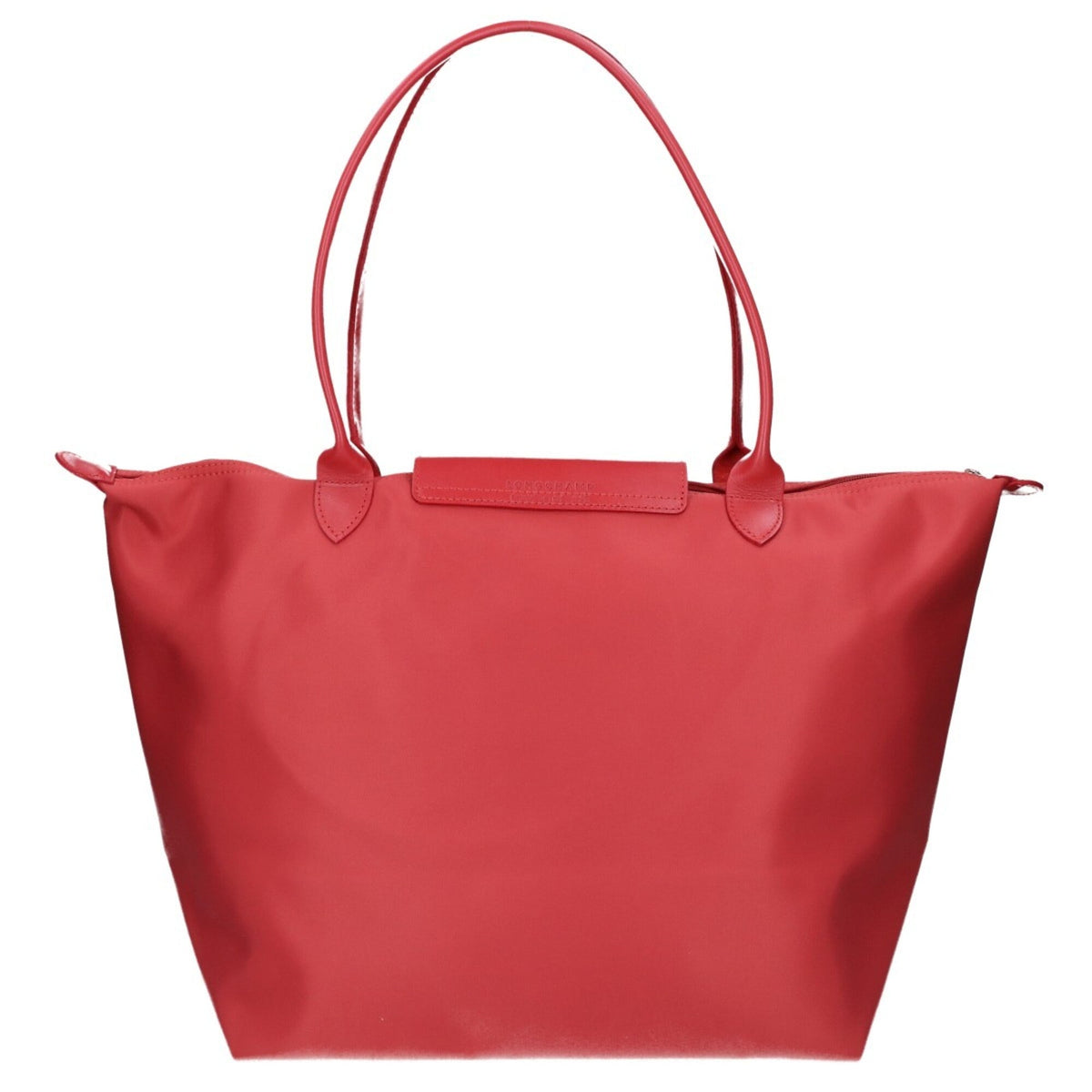Longchamp Red Color Nylon Tote Bag (Pre-Owned)
