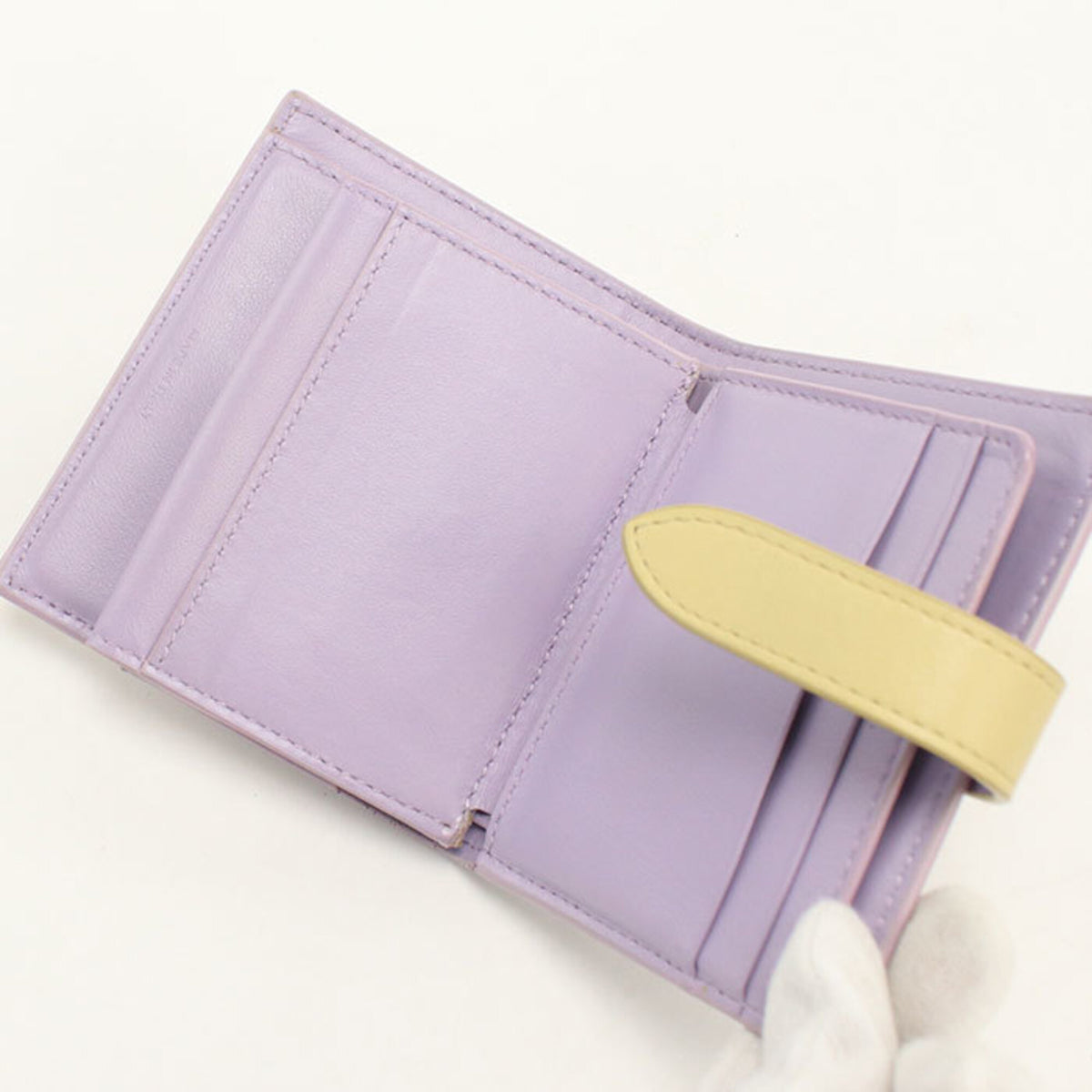 Celine Purple Leather Wallet (Bi-Fold) (Pre-Owned)