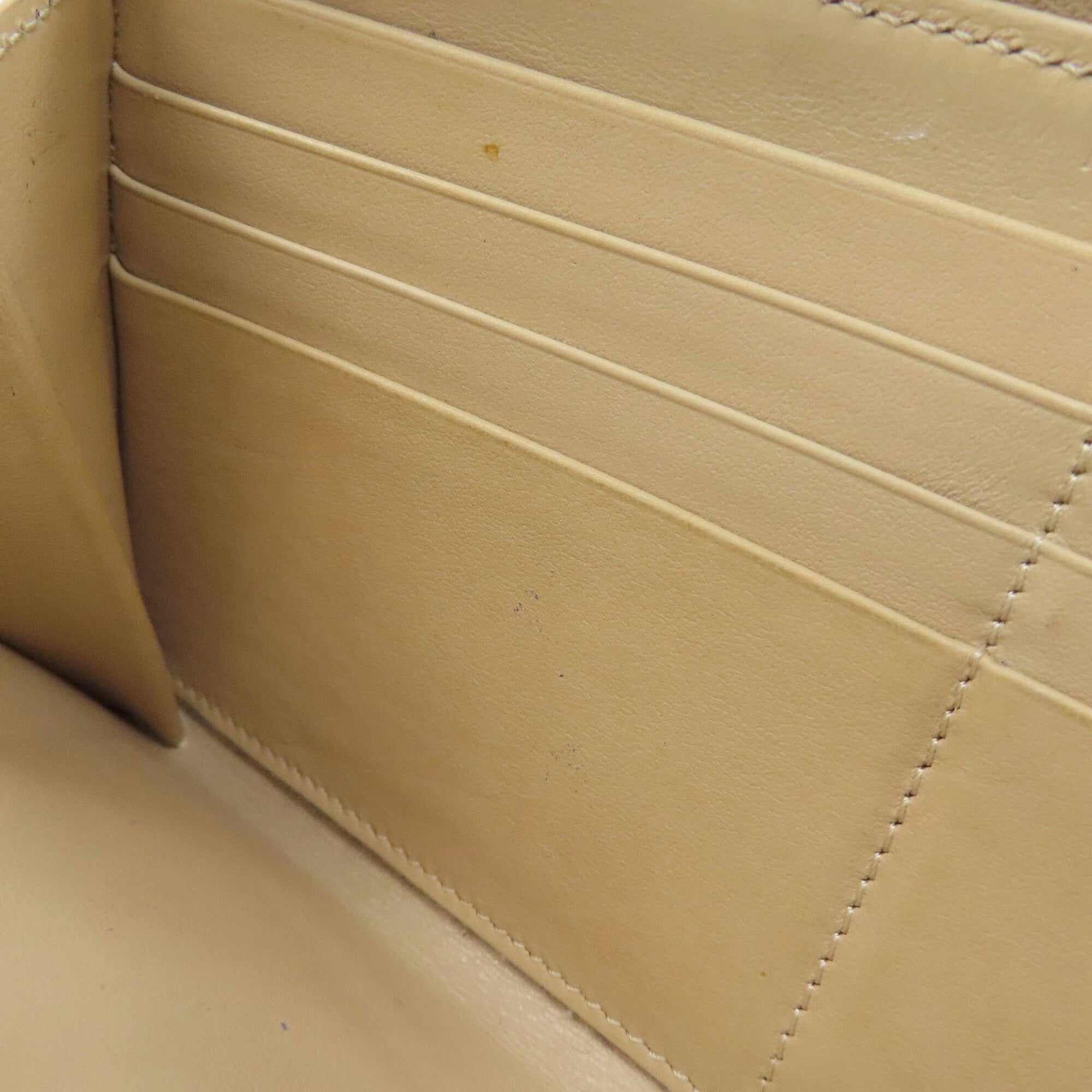 Celine Brown Leather Long Wallet (Bi-Fold) (Pre-Owned)