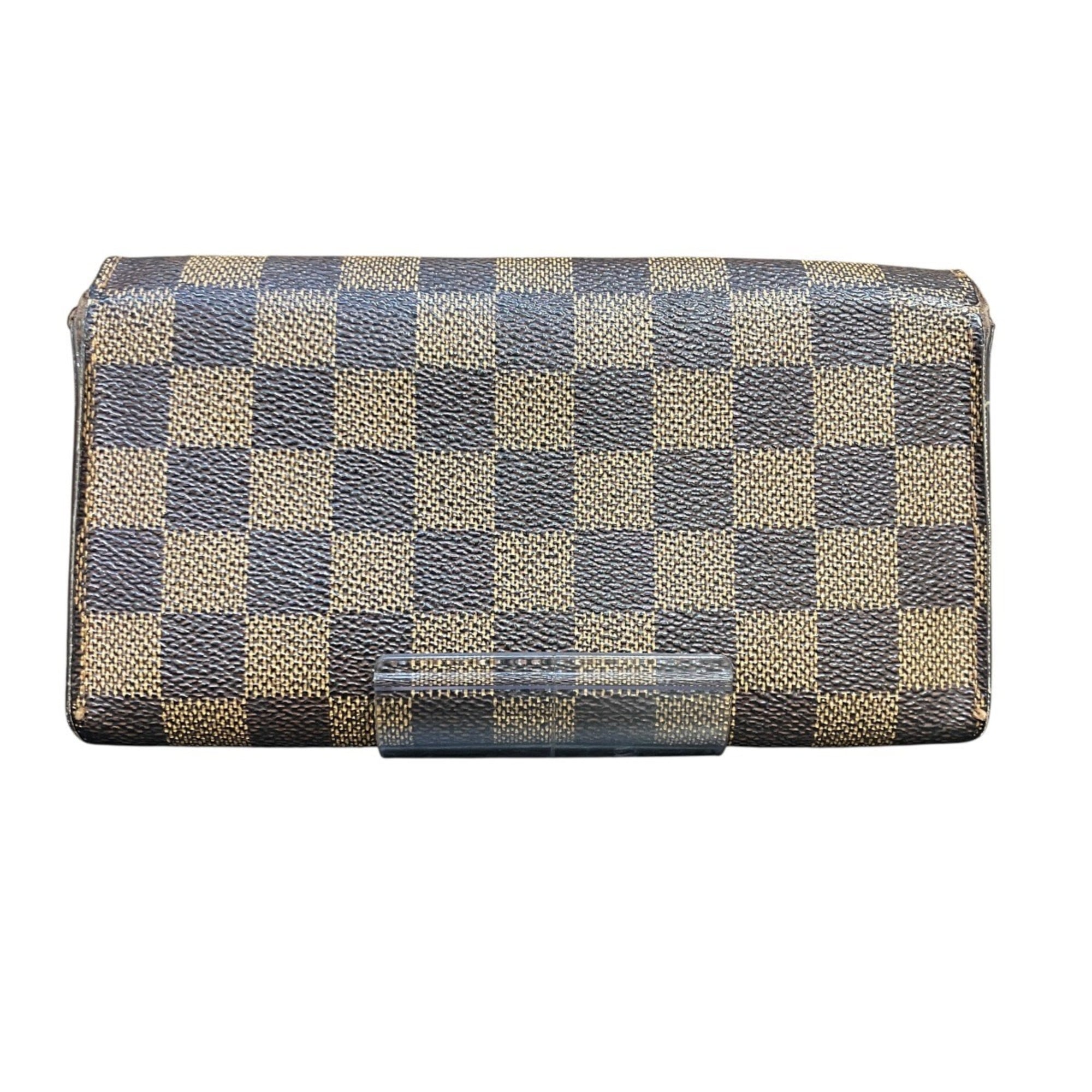 Louis Vuitton Damier Damier Canvas Ebene Long Wallet (Bi-Fold) (Pre-Owned)