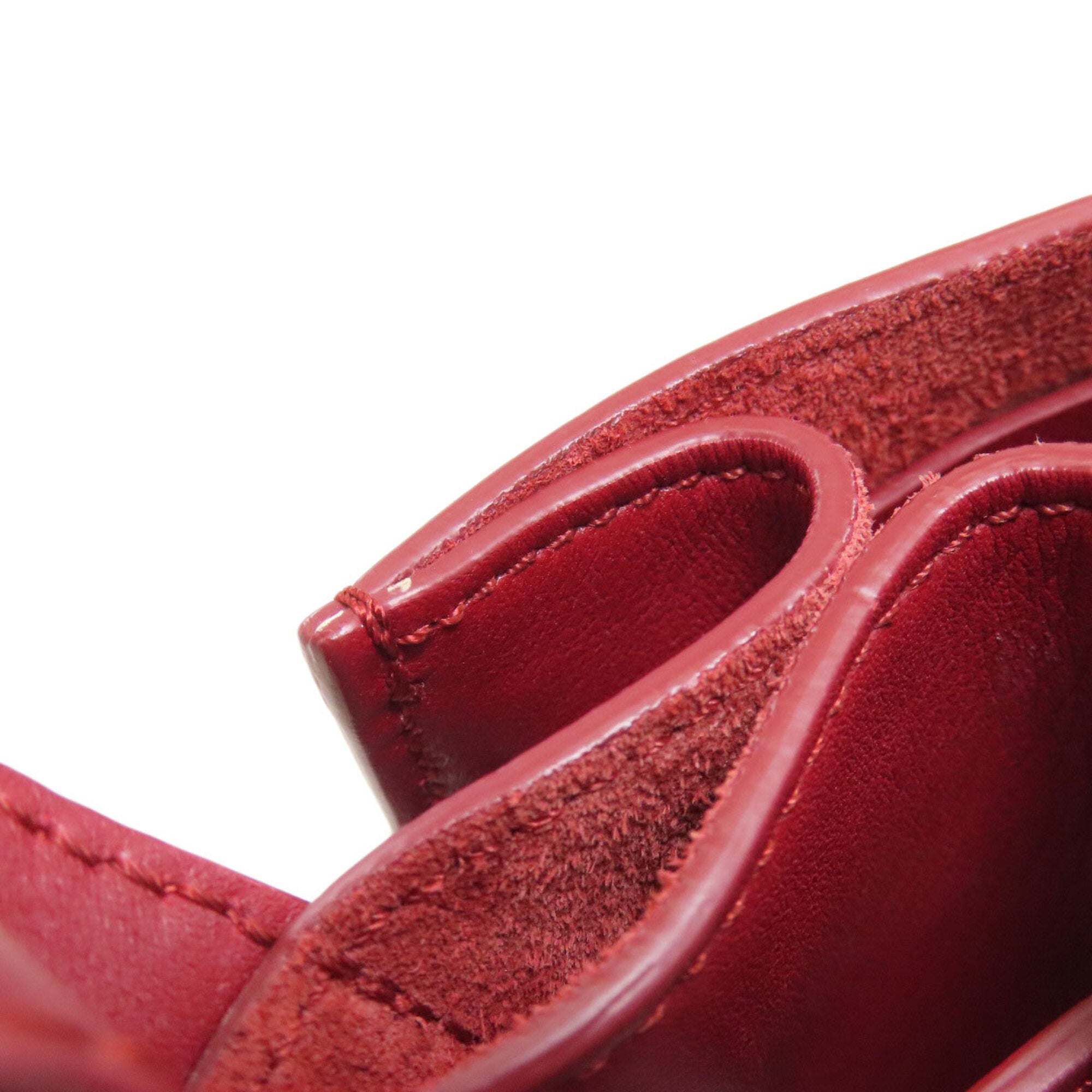 Celine Red Color Leather Shoulder Bag (Pre-Owned)