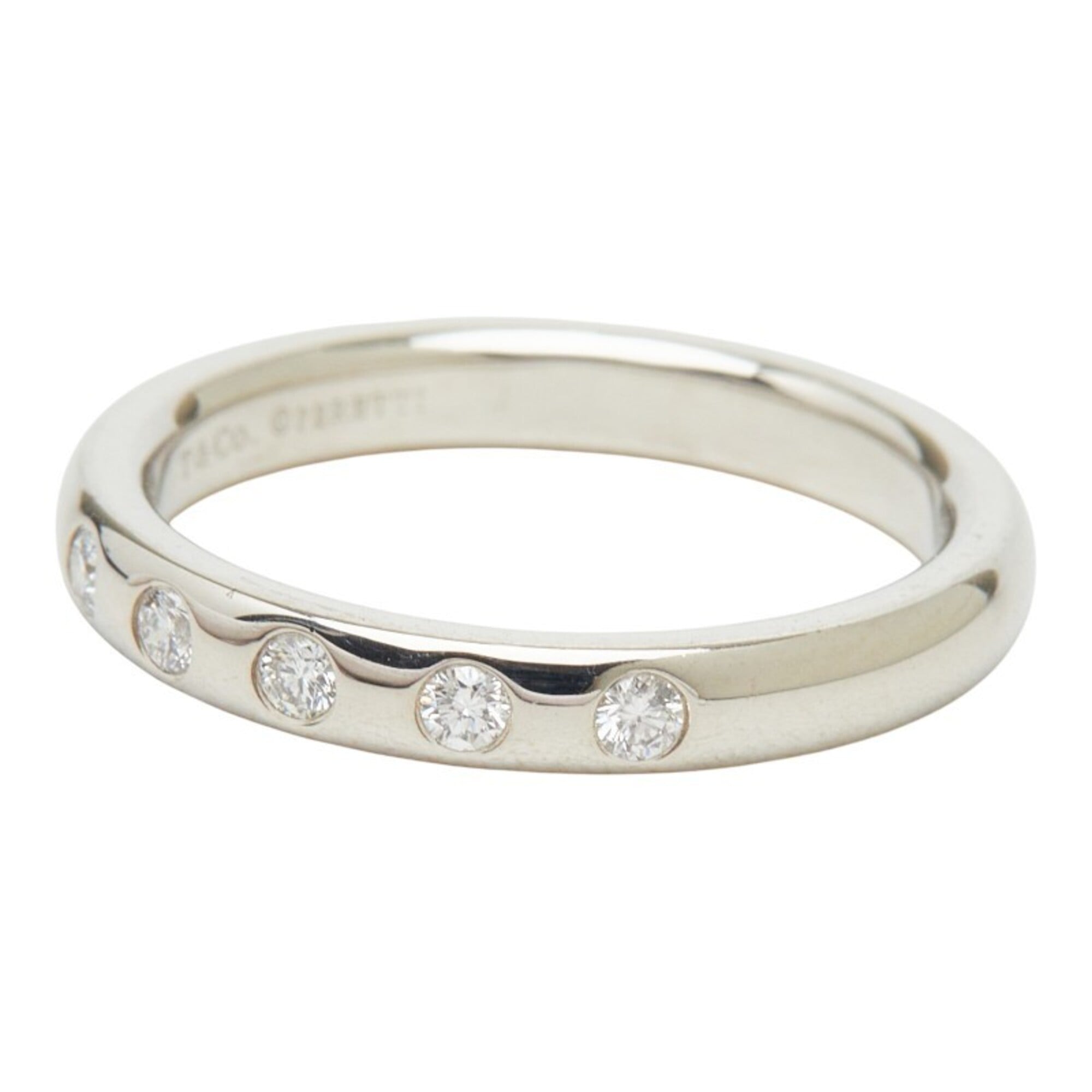 Tiffany Platinum Platinum 950 Band Ring (Pre-Owned)