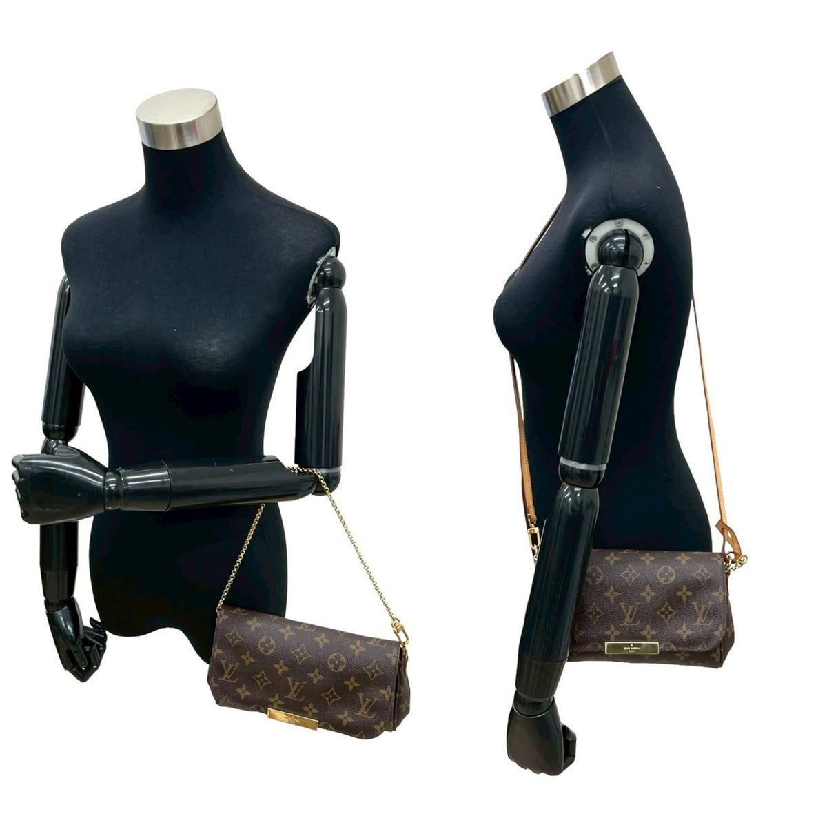 Louis Vuitton Brown Leather Pvc Handbag Shoulder Bag (Pre-Owned)