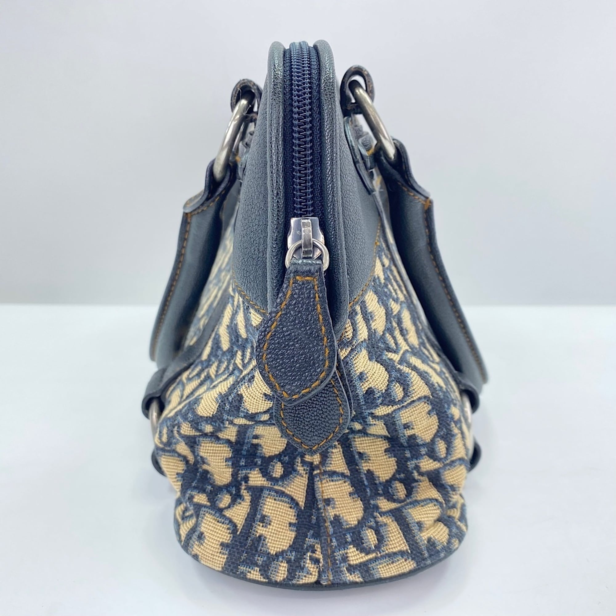 Christian Dior Trotter Navy Trotter Tote Bag (Pre-Owned)