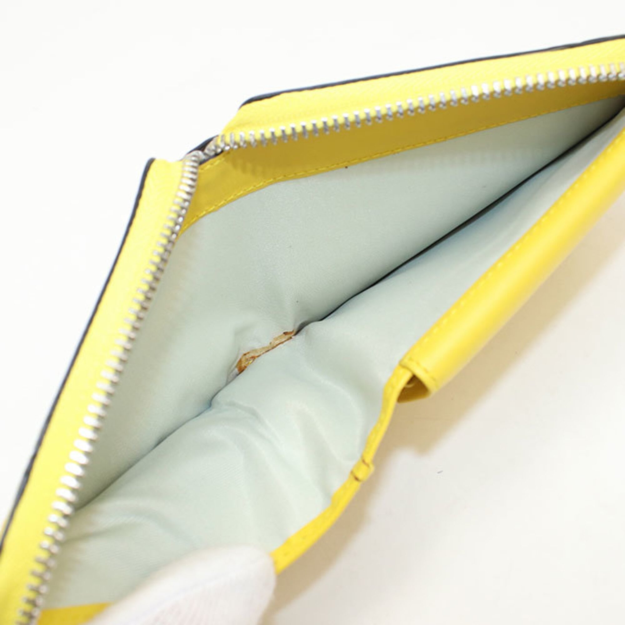 Loewe Yellow Leather Wallet (Bi-Fold) (Pre-Owned)