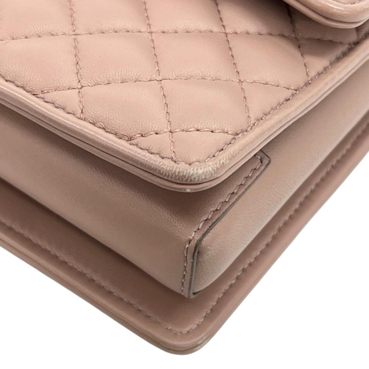 Salvatore Ferragamo Pink Leather Shoulder Bag (Pre-Owned)