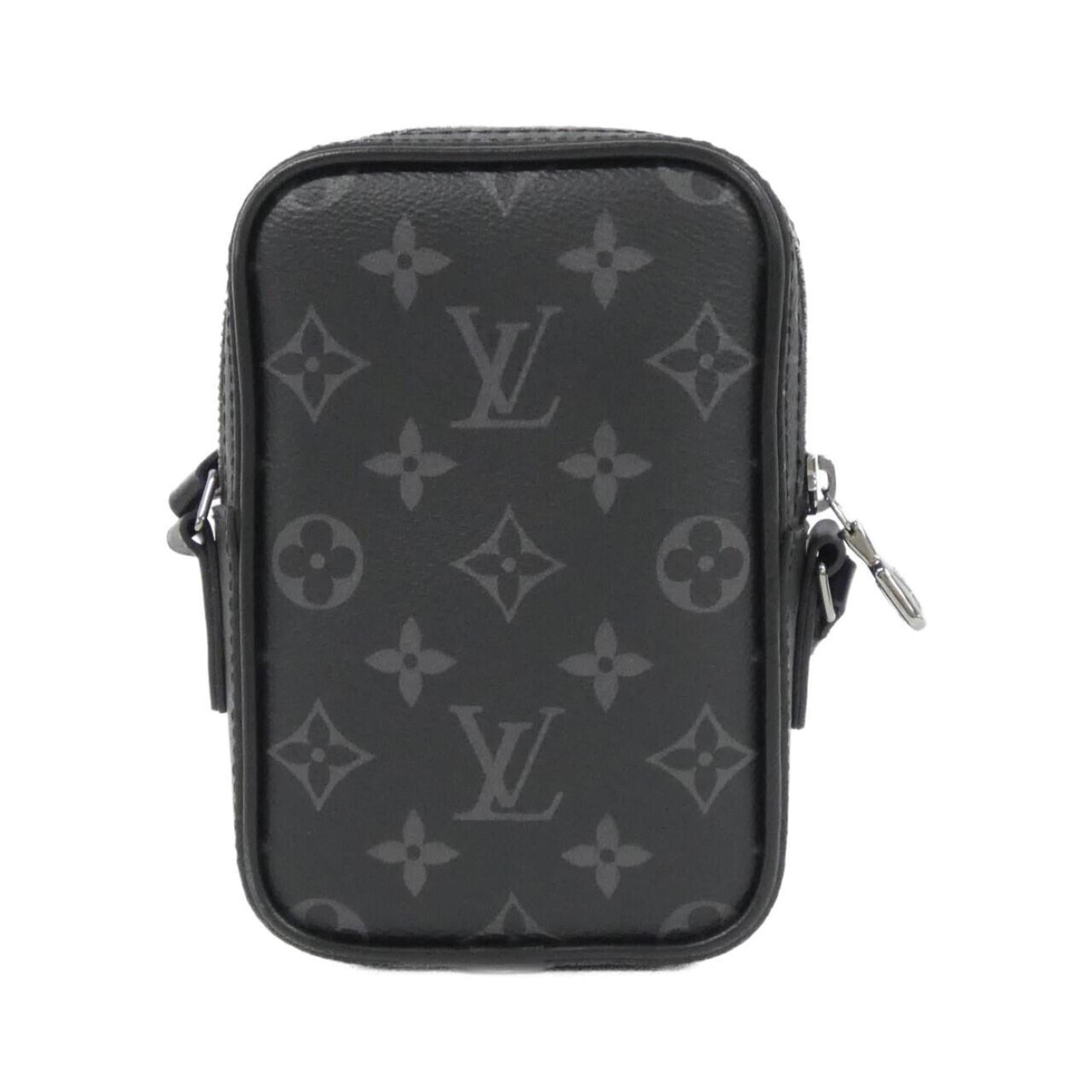 Louis Vuitton Black Coated Canvas Shoulder Bag (Pre-Owned)