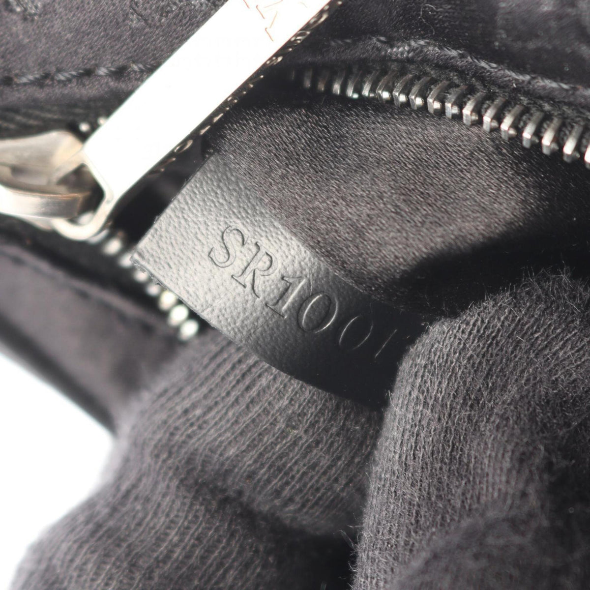 Louis Vuitton Black Noir Fabric Leather Handbag (Pre-Owned)