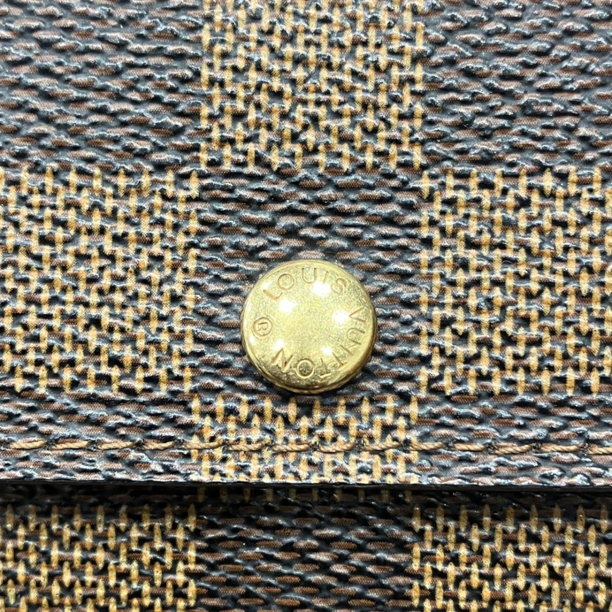 Louis Vuitton Brown Pvc Coin Purse/Coin Case (Pre-Owned)