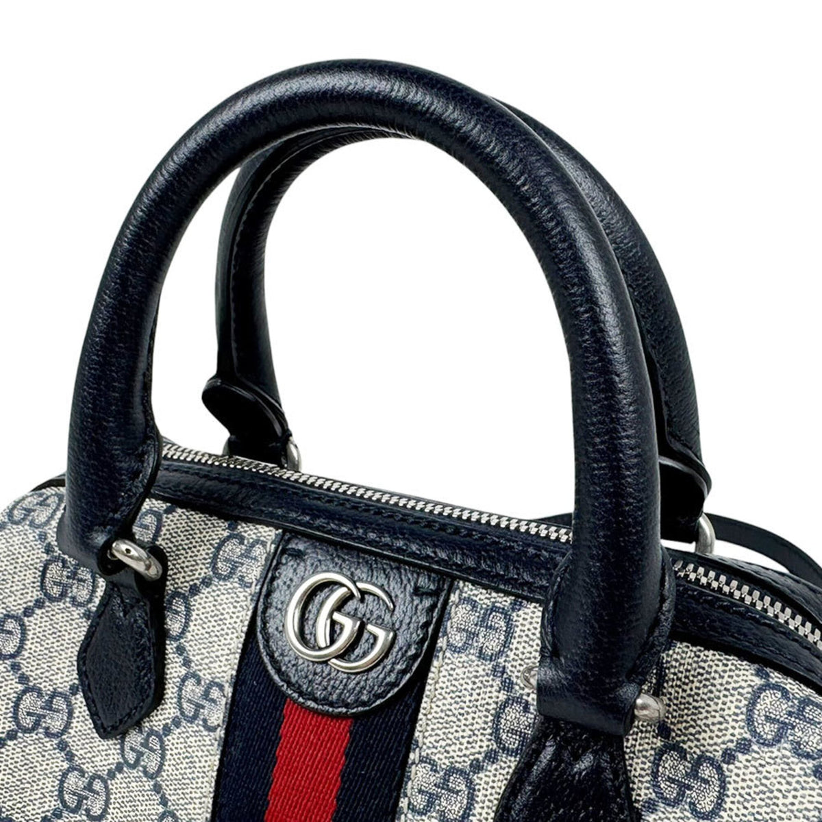 Gucci Navy Gg Supreme Handbag Shoulder Bag (Pre-Owned)