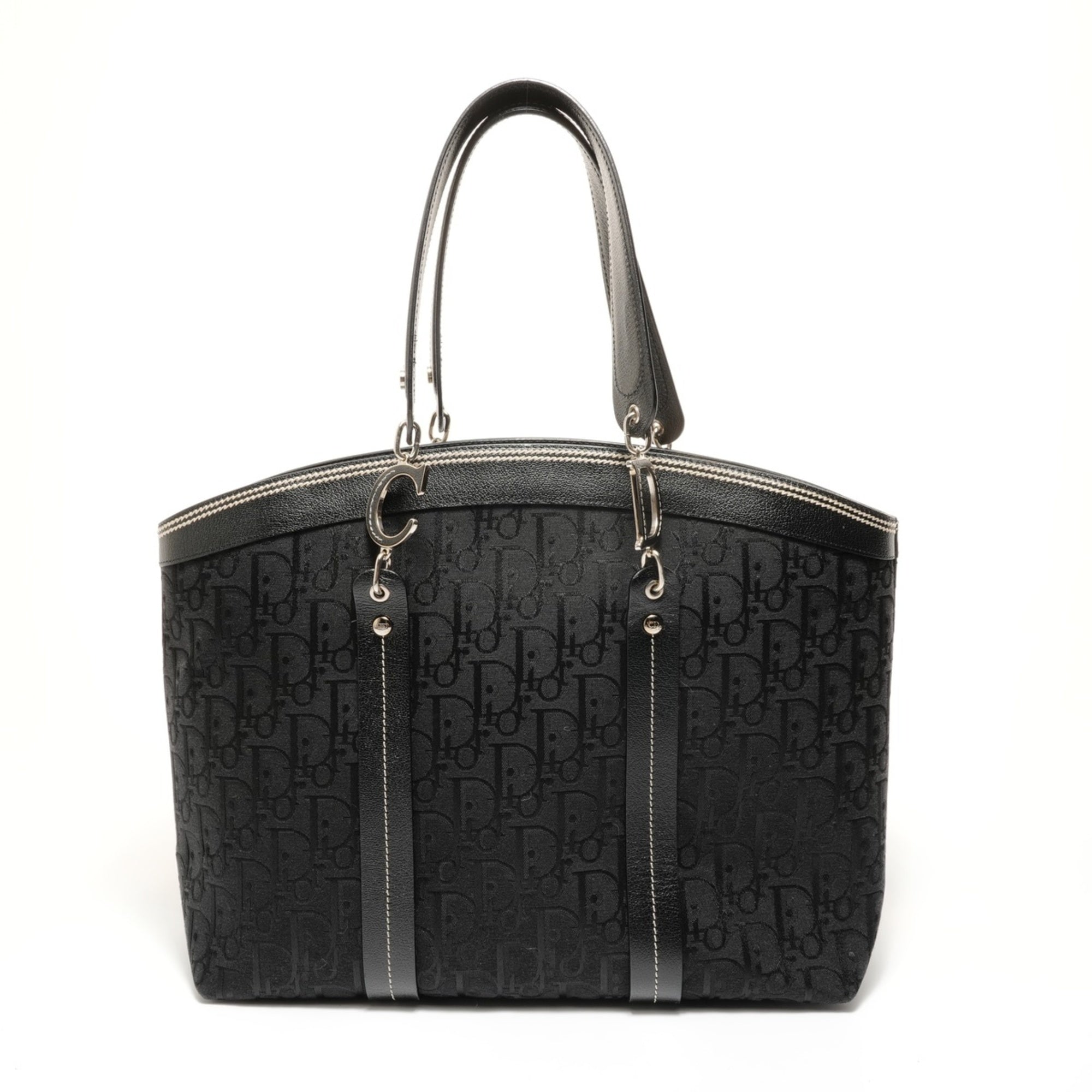 Christian Dior Black Canvas Handbag (Pre-Owned)