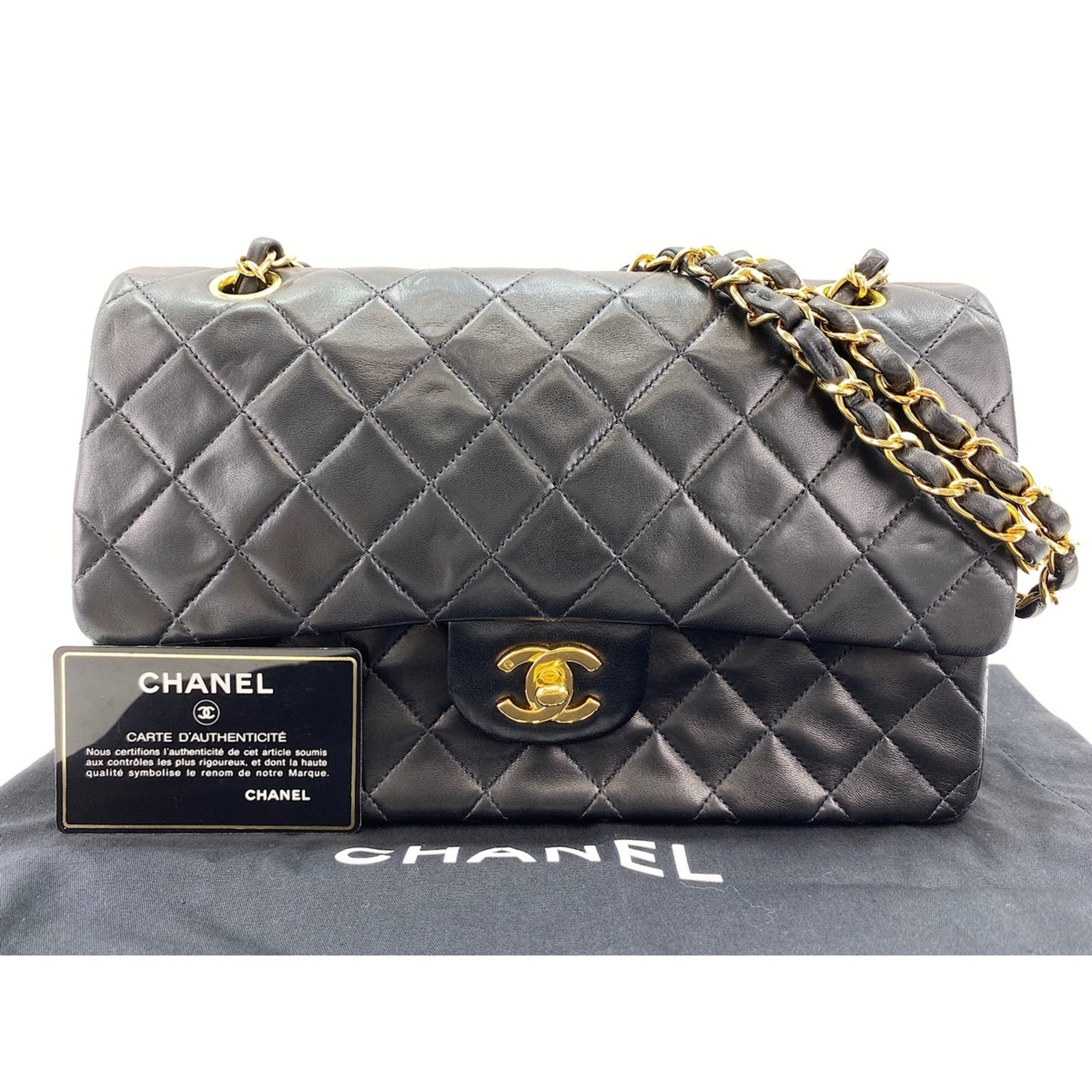 Chanel Matelasse Black Shoulder Bag (Pre-Owned)