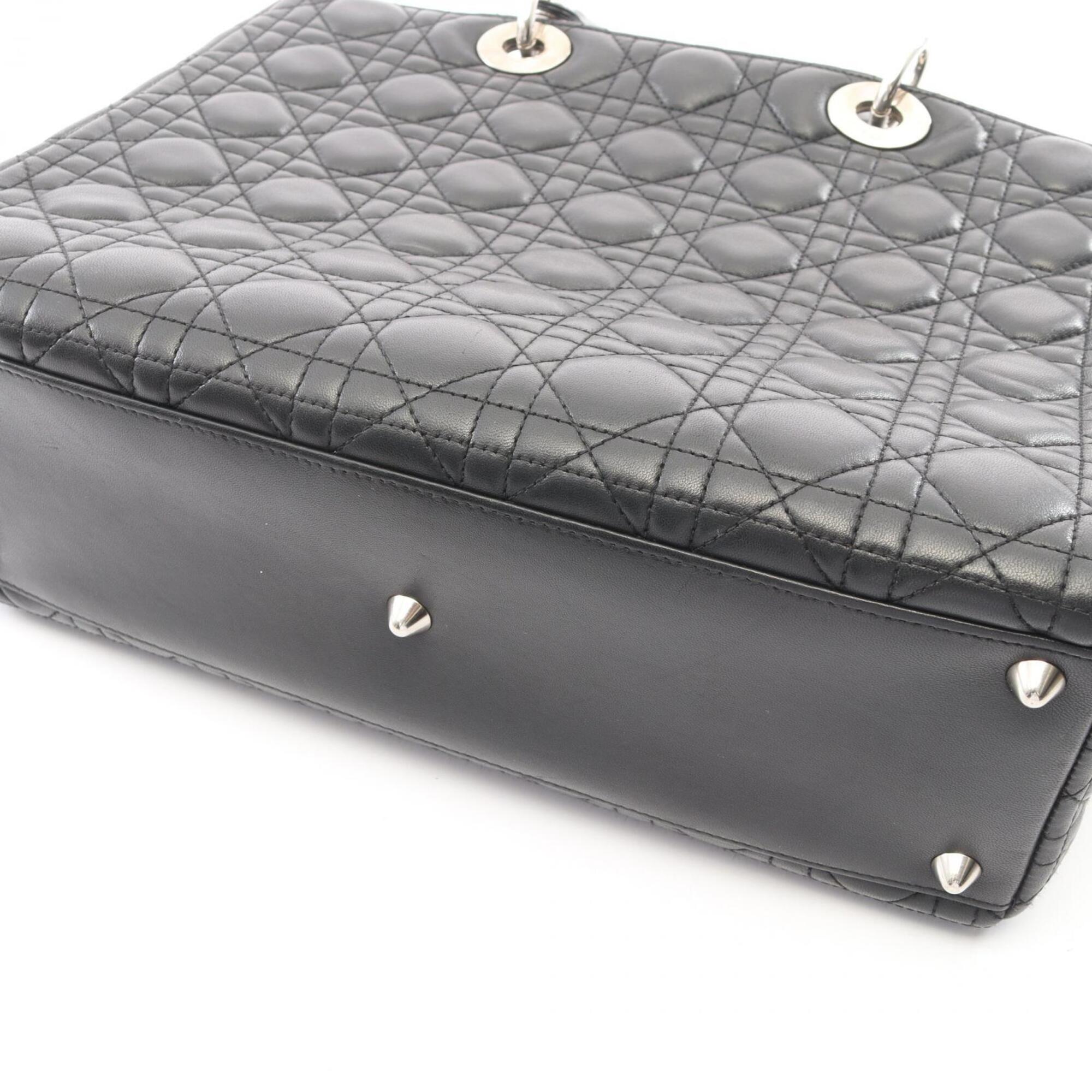Christian Dior Black Leather Handbag (Pre-Owned)