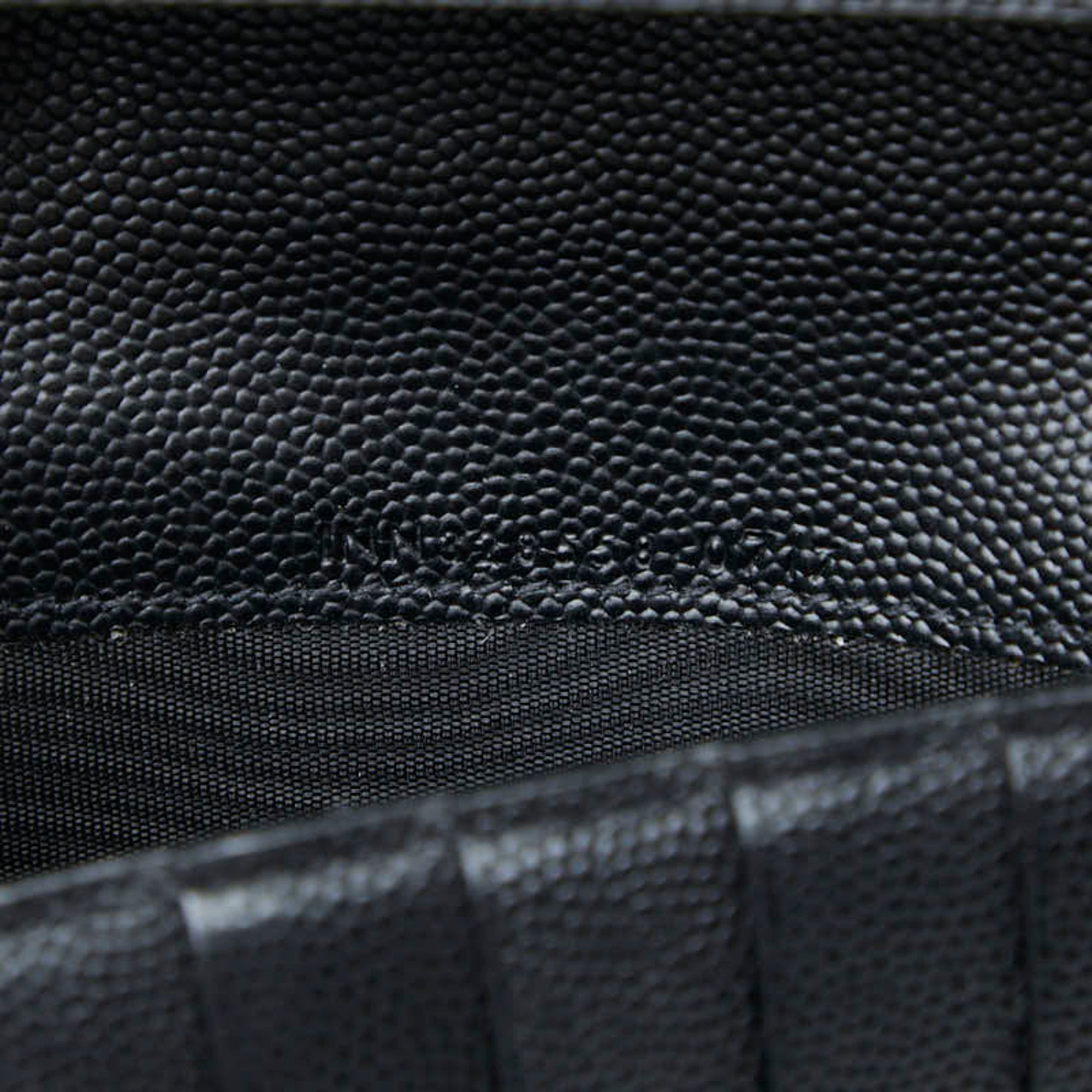 Saint Laurent Black Leather Long Wallet (Bi-Fold) (Pre-Owned)