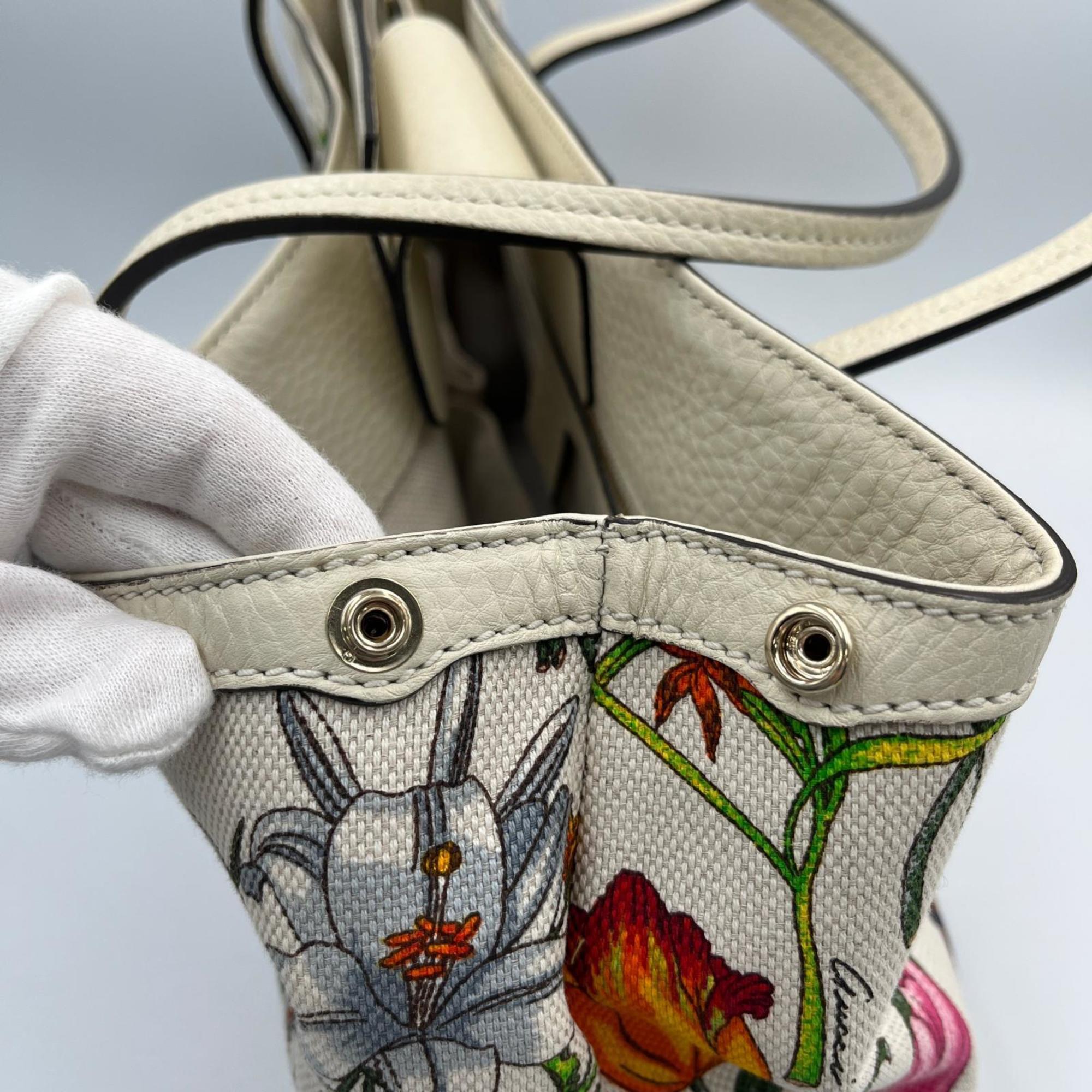 Gucci Multi-Color Leather Handbag Tote Bag (Pre-Owned)