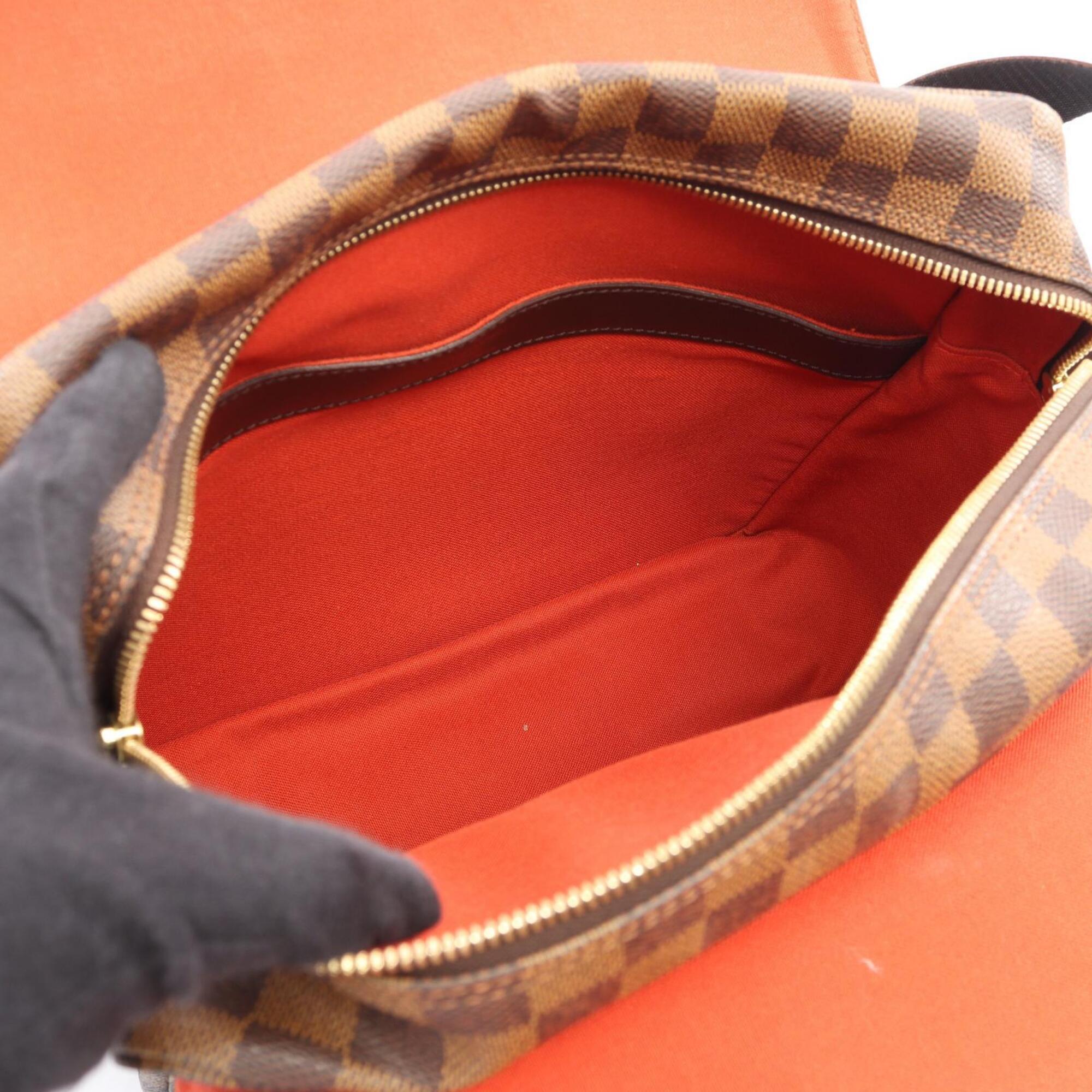 Louis Vuitton Brown Damier Canvas Coated Canvas Leather Shoulder Bag (Pre-Owned)