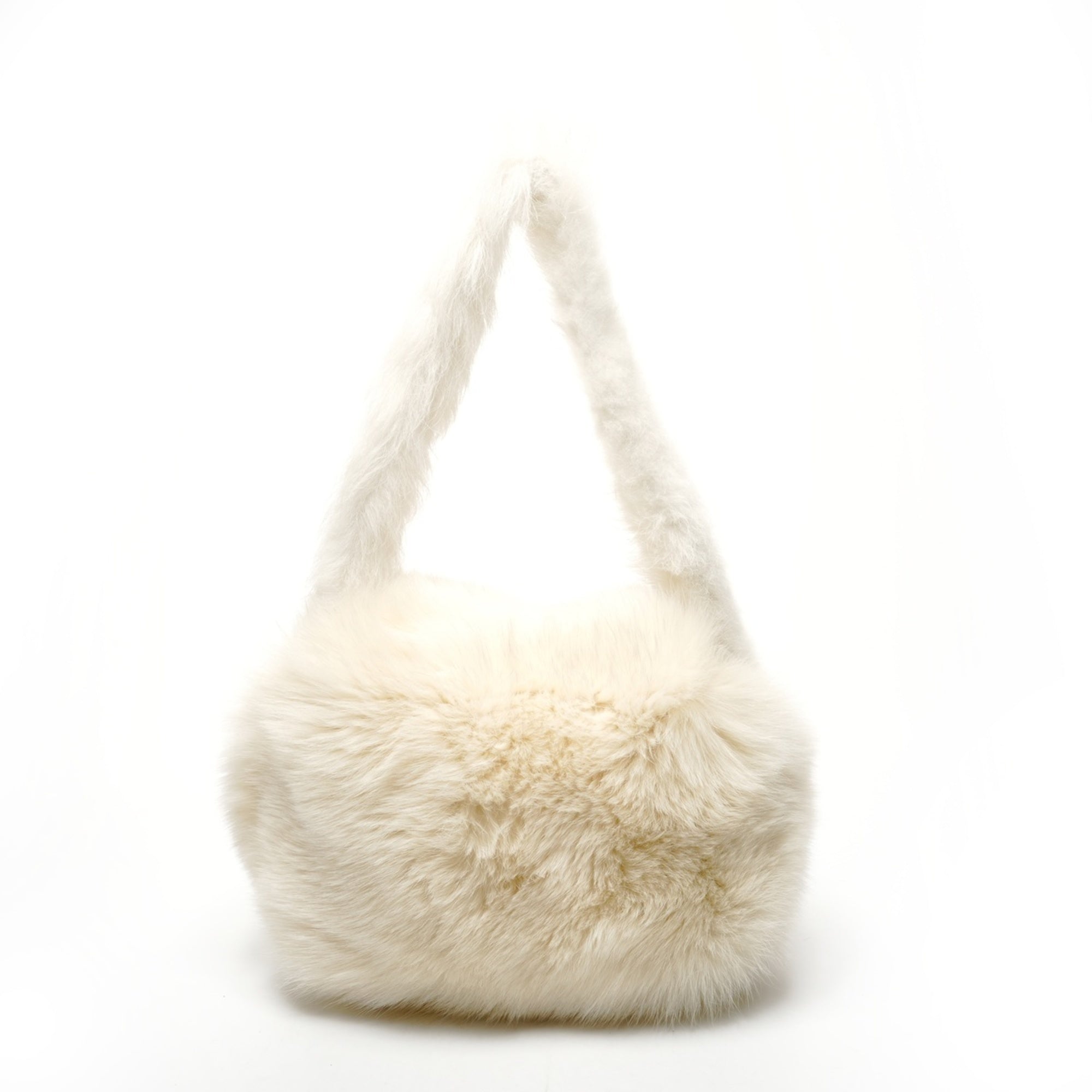 Fendi Ivory Fur Shoulder Bag (Pre-Owned)