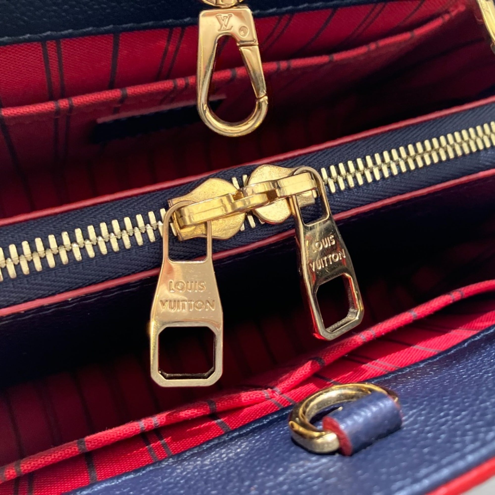 Louis Vuitton Galle Marine Rouge Monogram Leather Handbag (Pre-Owned)