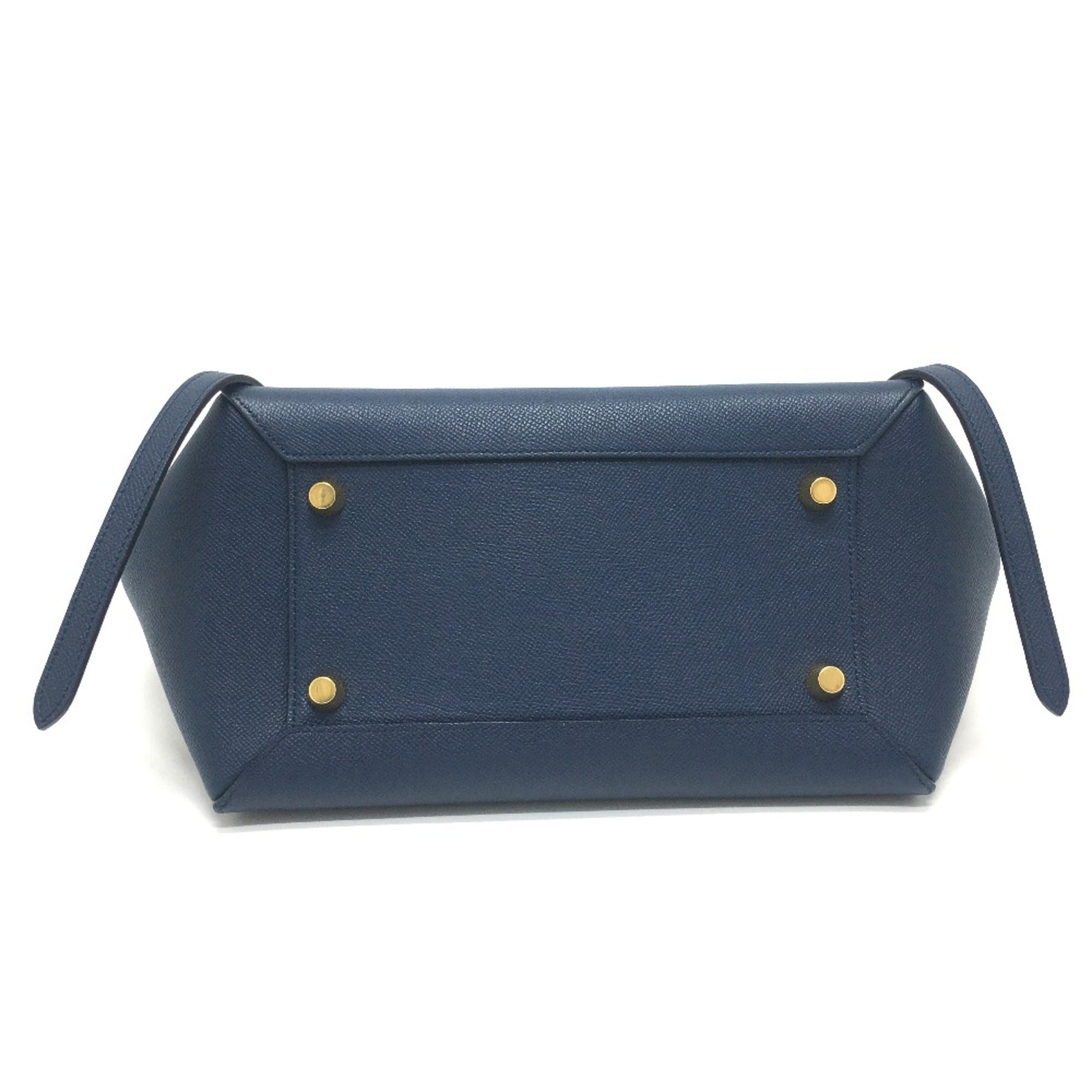 Celine Navy Leather Handbag (Pre-Owned)