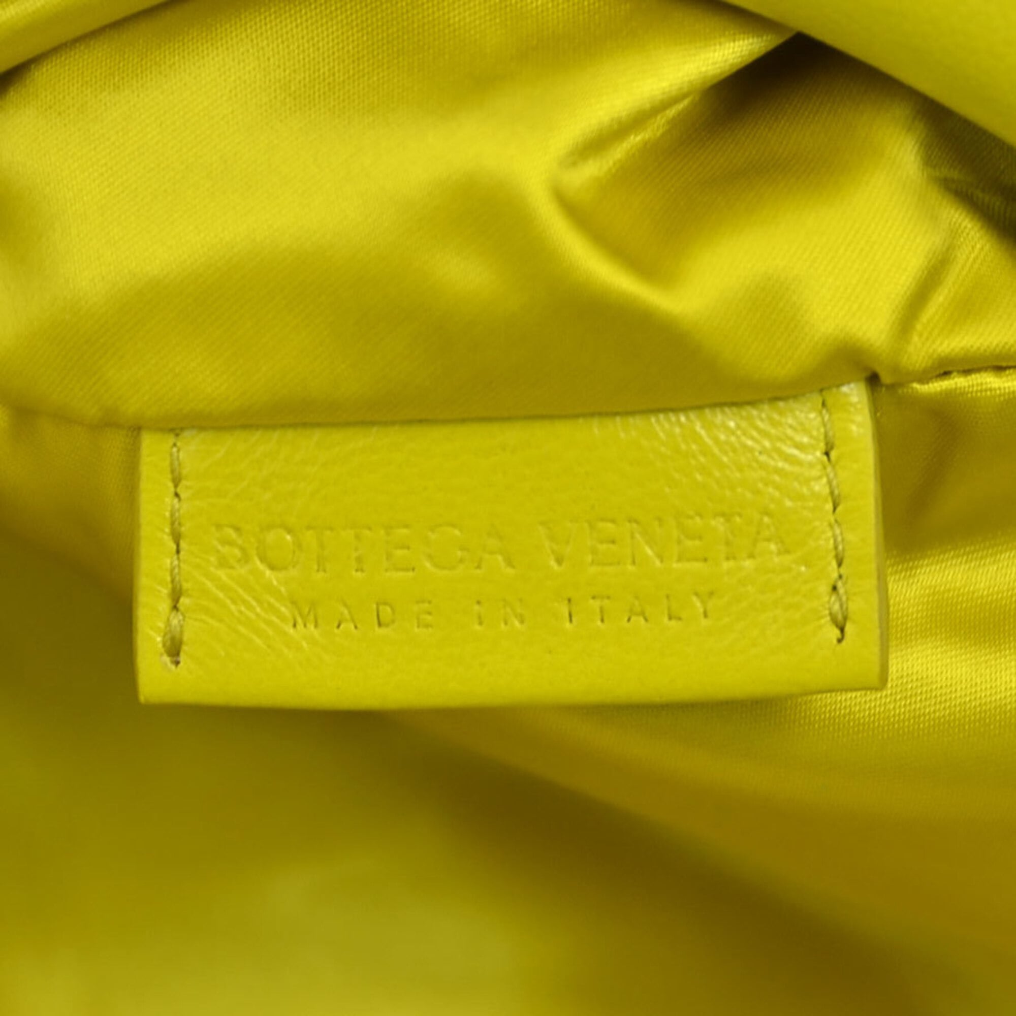 Bottega Veneta Yellow Satin Sling Bag (Pre-Owned)