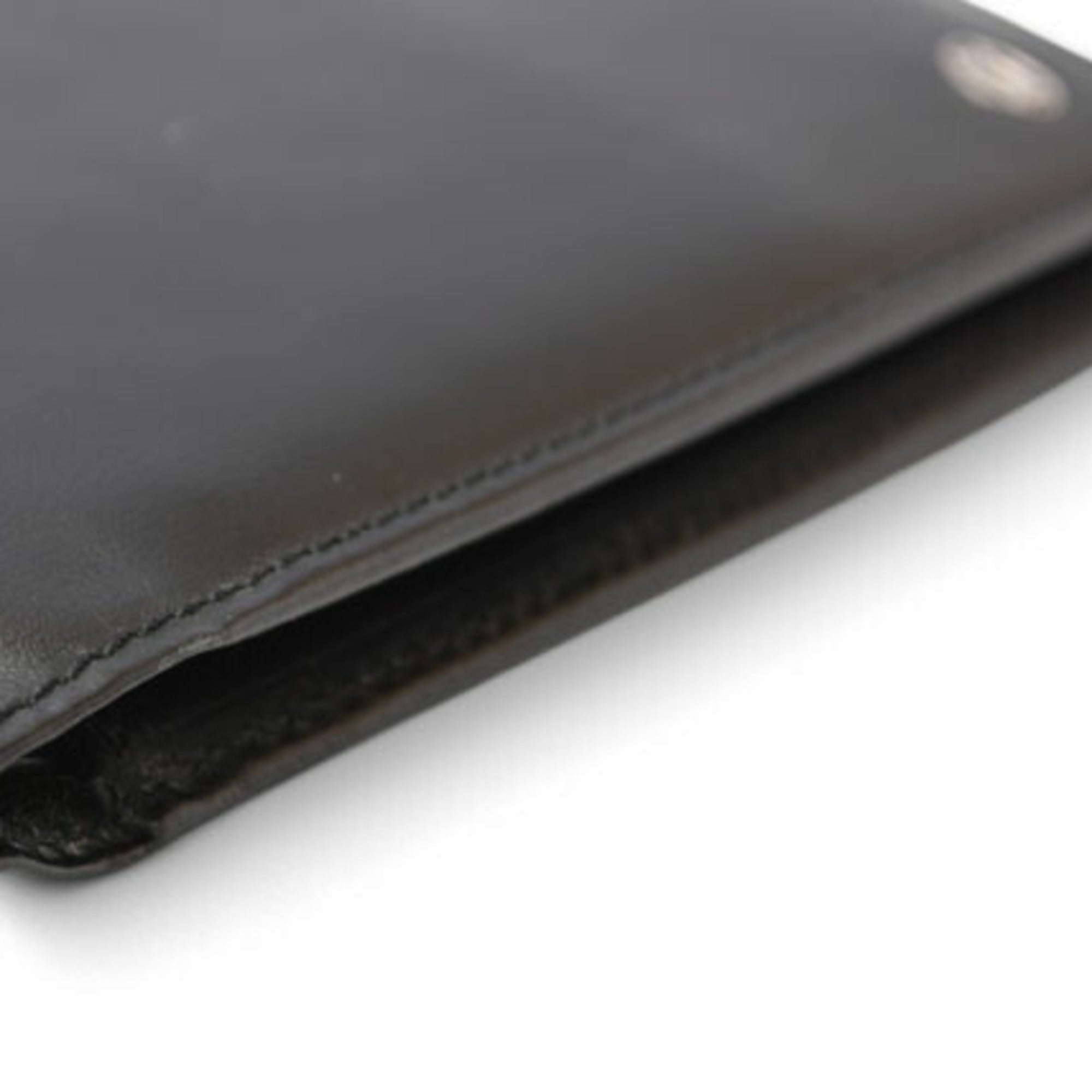 Cartier Black Leather Wallet (Bi-Fold) (Pre-Owned)