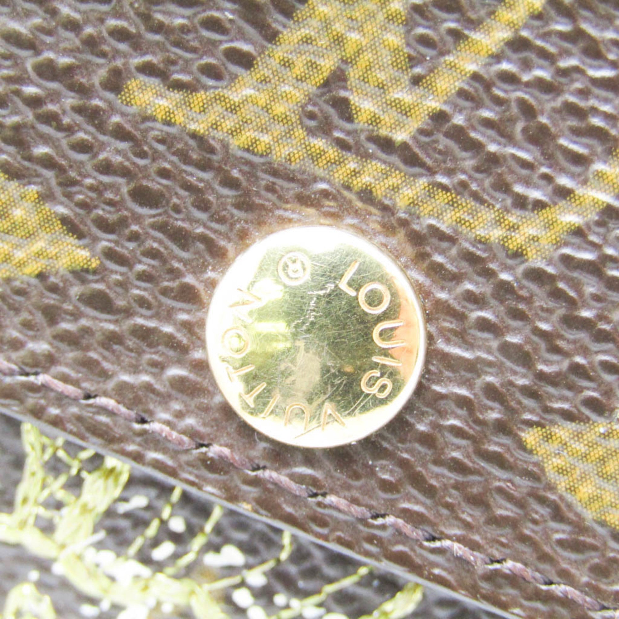 Louis Vuitton Monogram Dentelle Gold Brown Monogram Coin Purse/Coin Case (Pre-Owned)