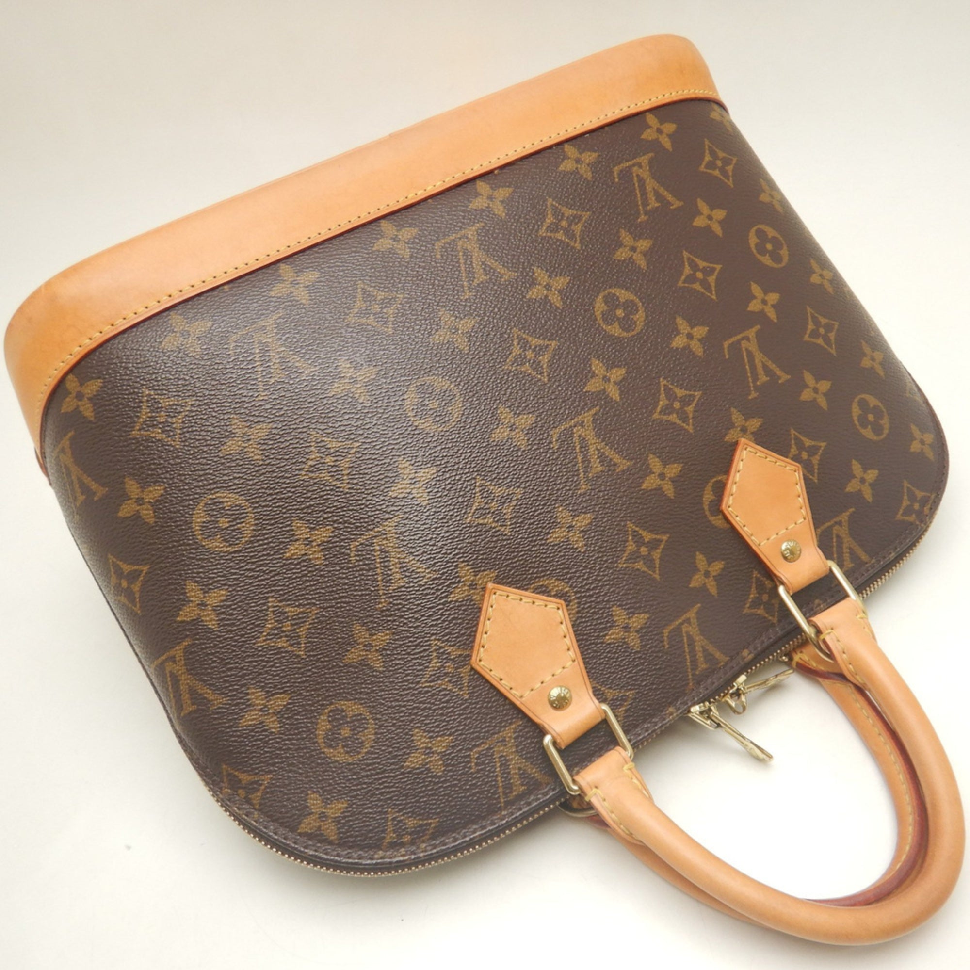 Louis Vuitton Brown Monogram Canvas Handbag (Pre-Owned)