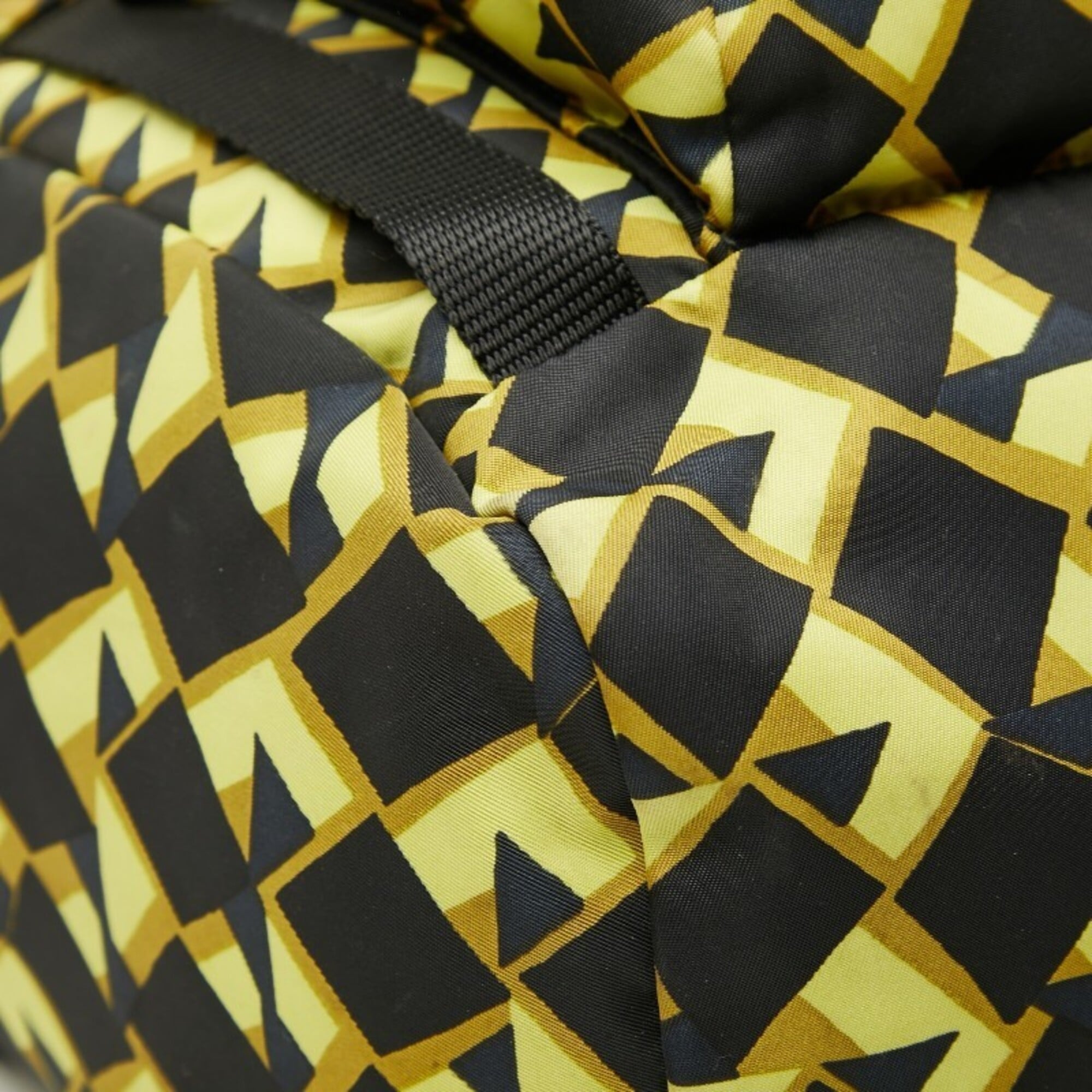 Prada Black Green Yellow Nylon Backpack (Pre-Owned)
