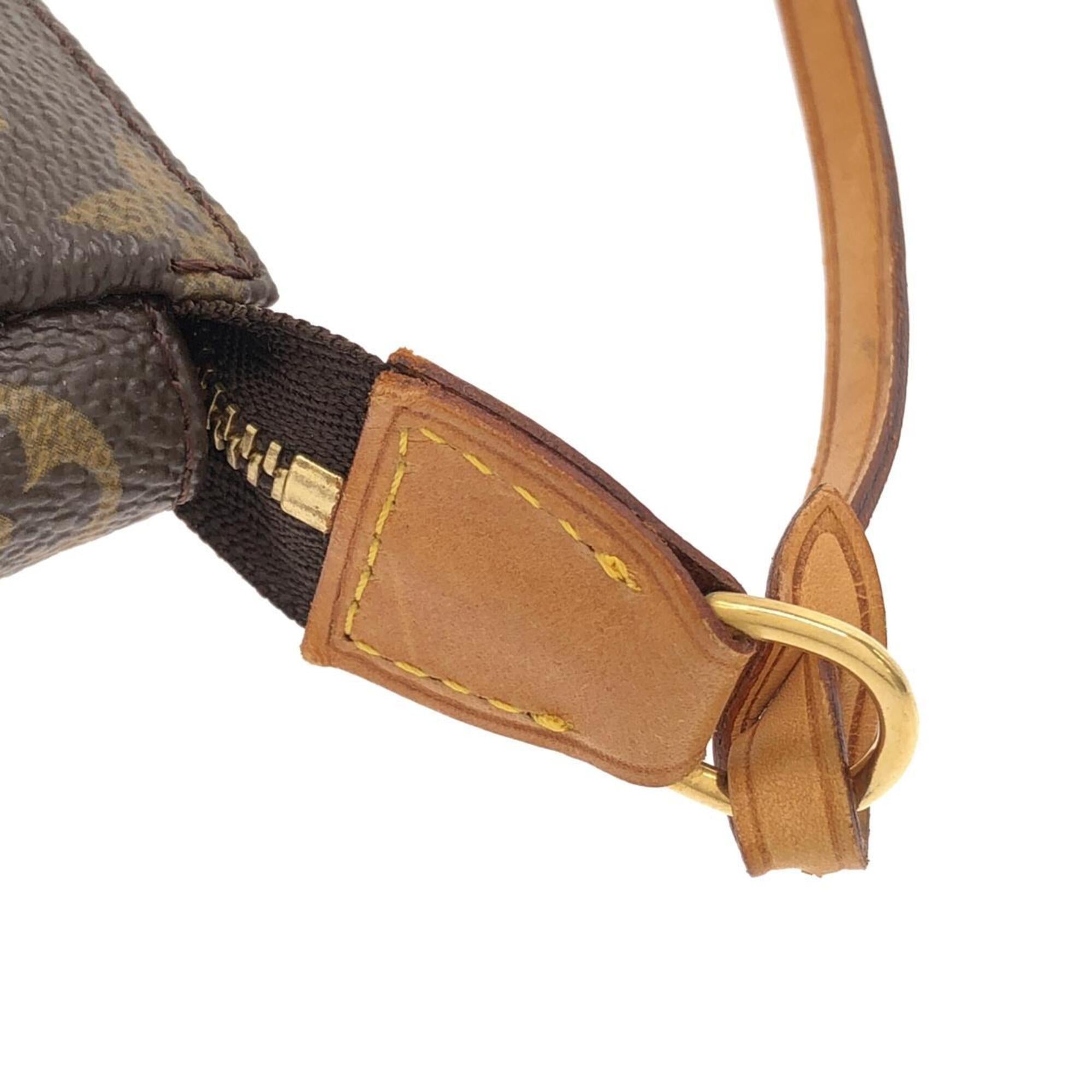 Louis Vuitton Brown Coated Canvas Pochette Pouch (Pre-Owned)