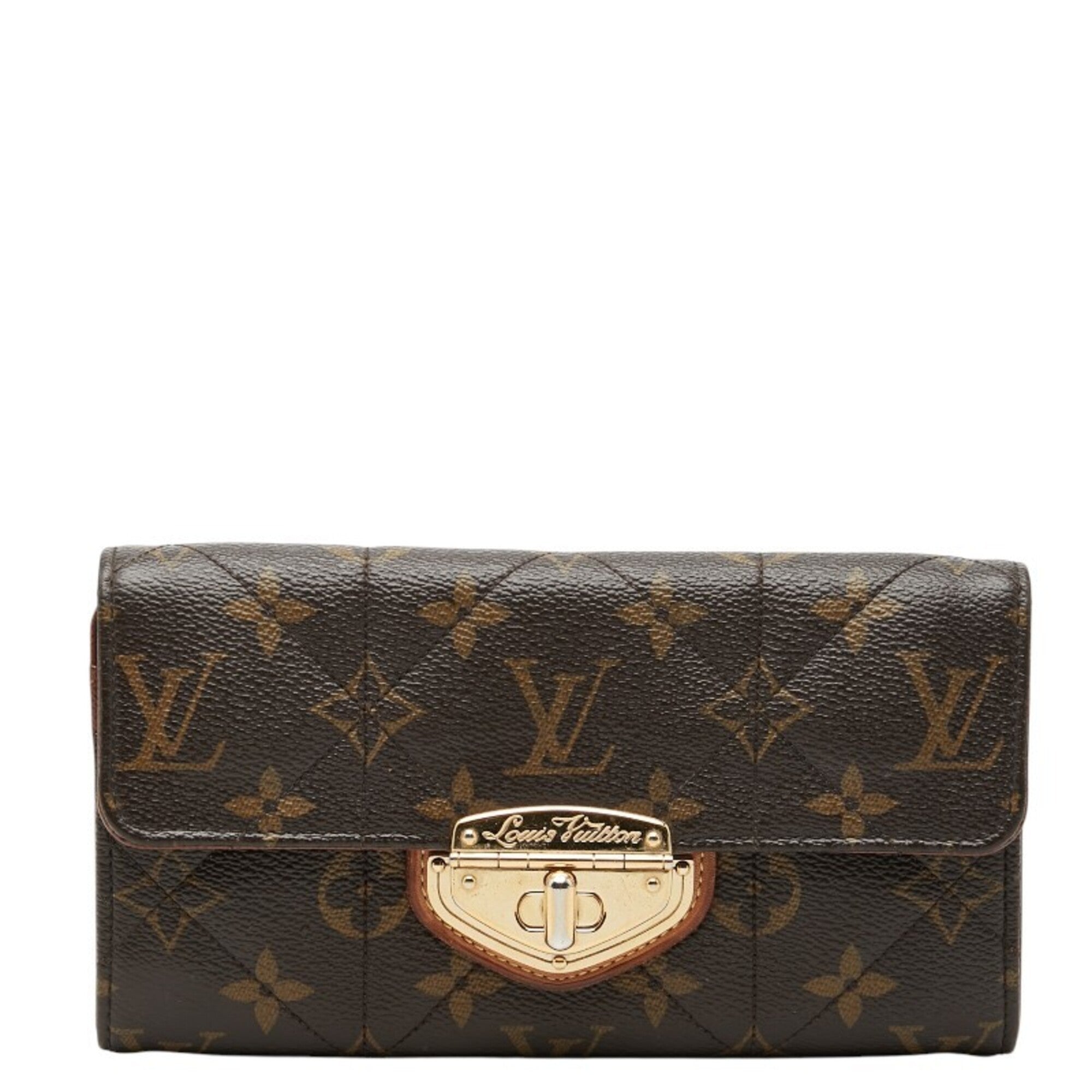 Louis Vuitton Monogram Etoile Brown Pvc Leather Long Wallet (Bi-Fold) (Pre-Owned)