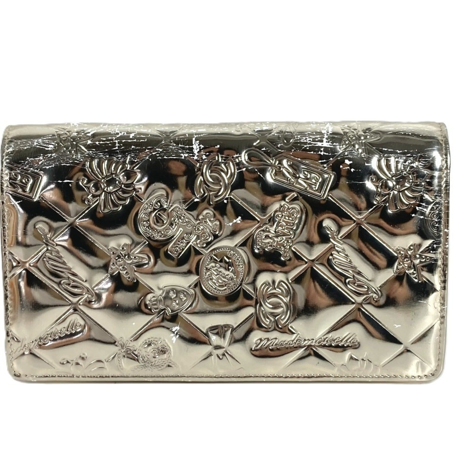 Chanel Gold Leather Long Wallet (Bi-Fold) (Pre-Owned)