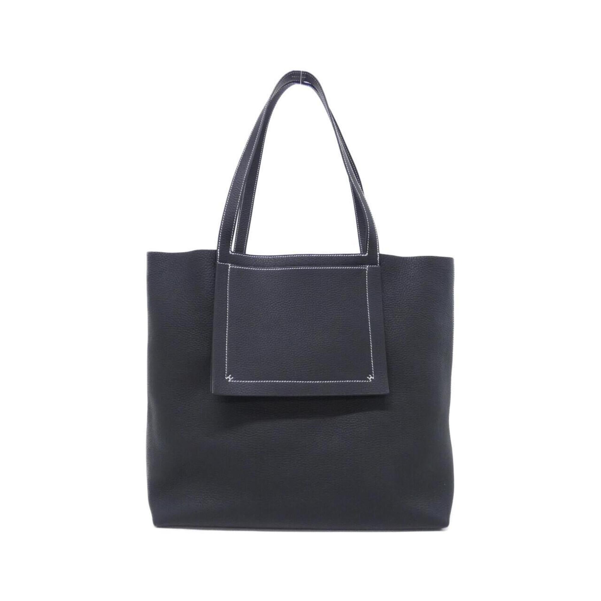 Hermes Black Taurillon Clemence Leather Handbag (Pre-Owned)