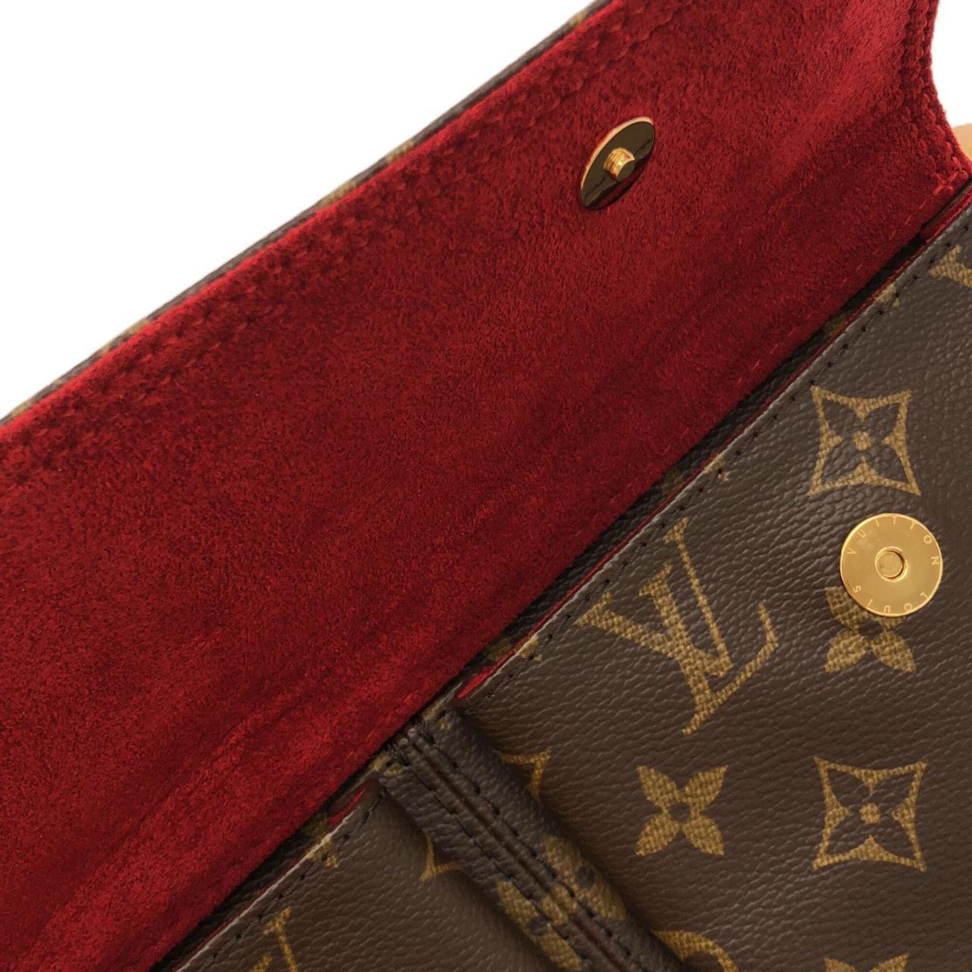 Louis Vuitton Marron Coated Canvas Shoulder Bag (Pre-Owned)