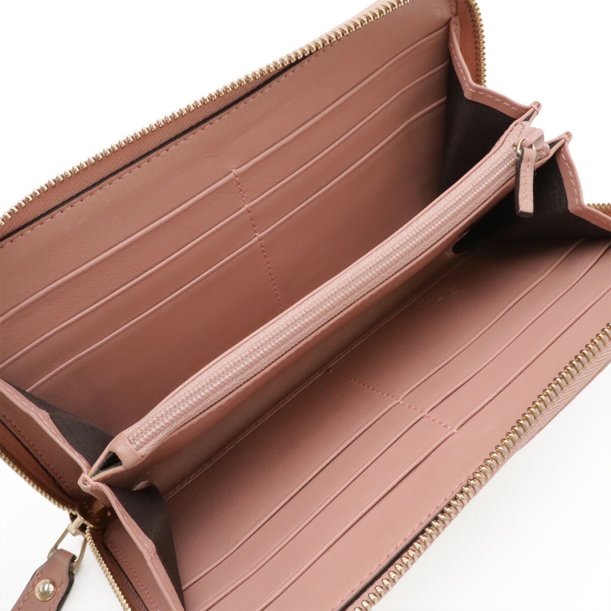Gucci Pink Leather Coin Purse/Coin Case (Pre-Owned)