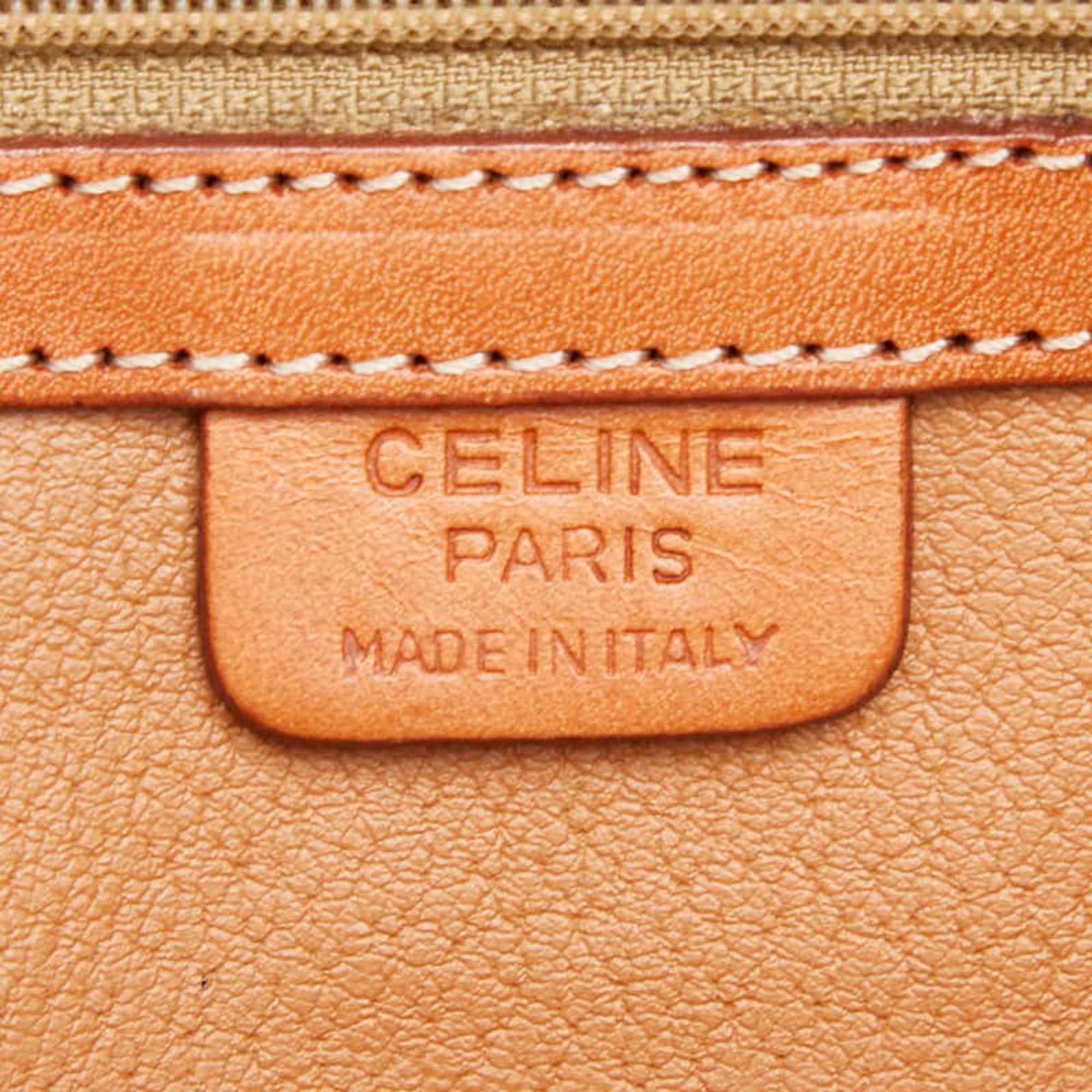 Celine Brown Pvc Leather Handbag (Pre-Owned)