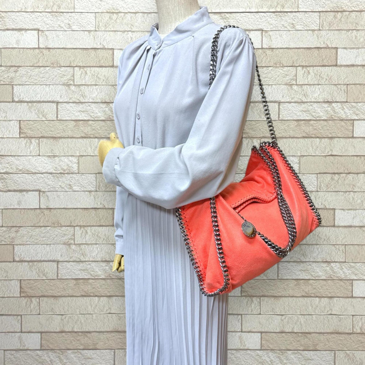 Stella Mccartney Orange Polyester Shoulder Bag (Pre-Owned)