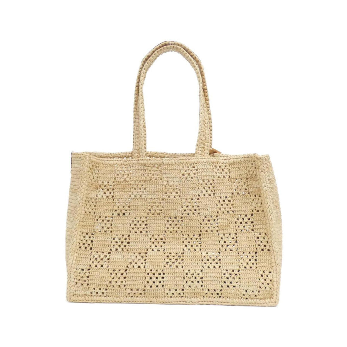 Louis Vuitton Damier Beige Natural Raffia Handbag Pouch (Pre-Owned)