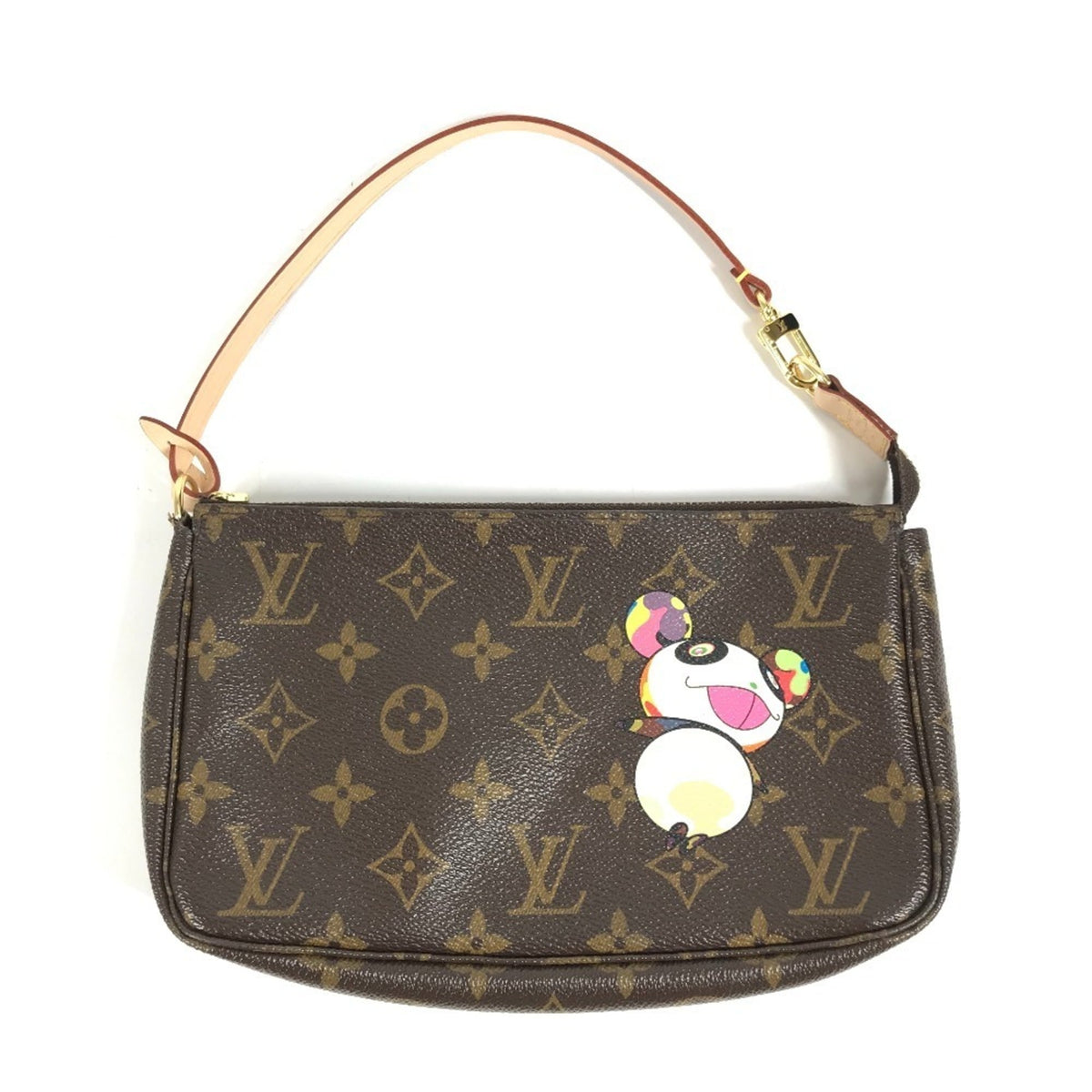 Louis Vuitton Brown Monogram Panda Monogram Canvas Handbag Pouch Shoulder Bag (Pre-Owned)