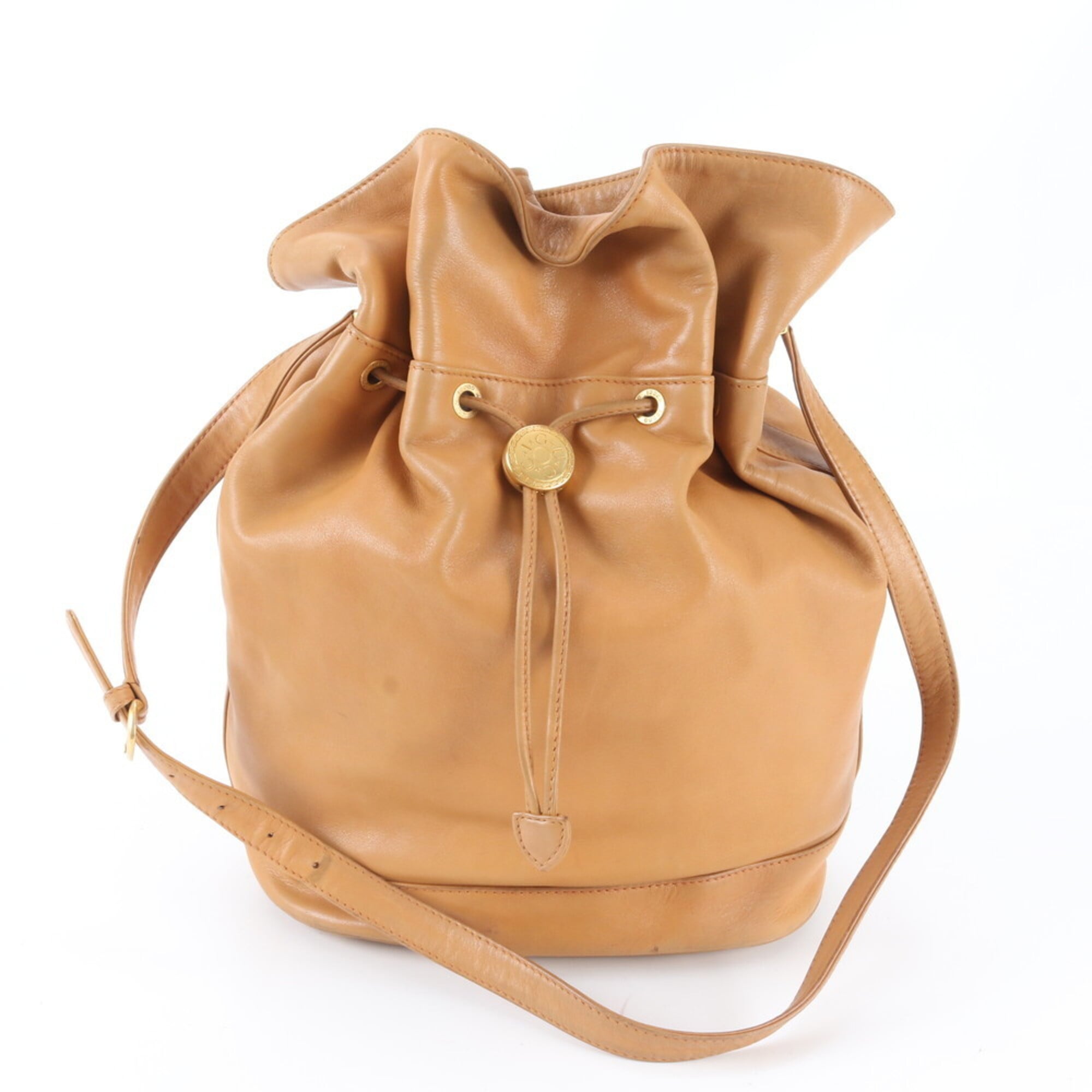 Gucci Brown Leather Shoulder Bag (Pre-Owned)
