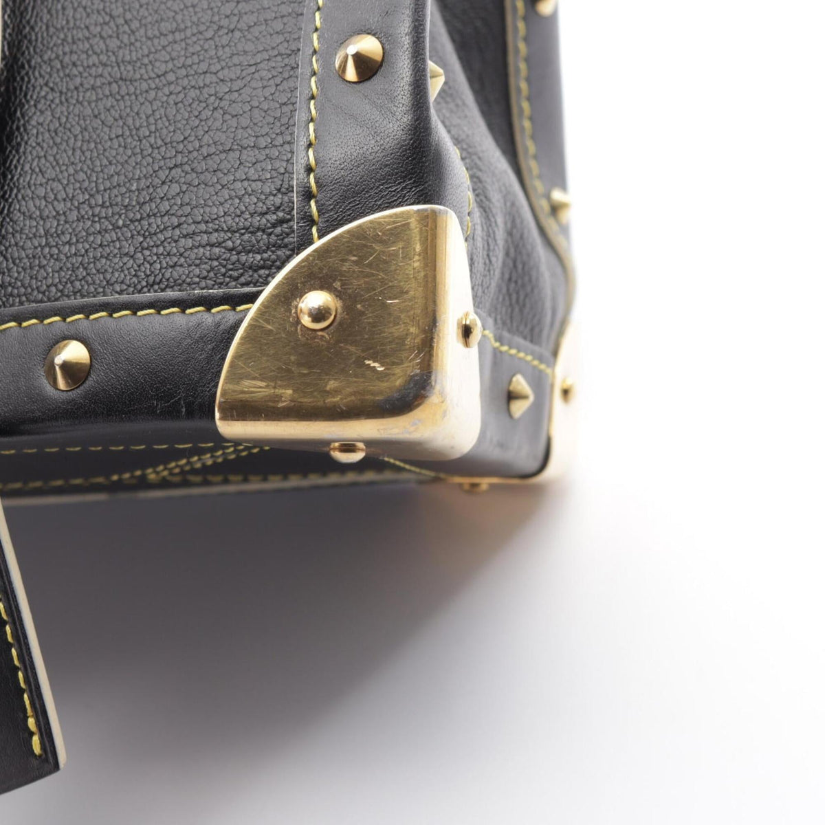 Louis Vuitton Black Noir Leather Handbag (Pre-Owned)