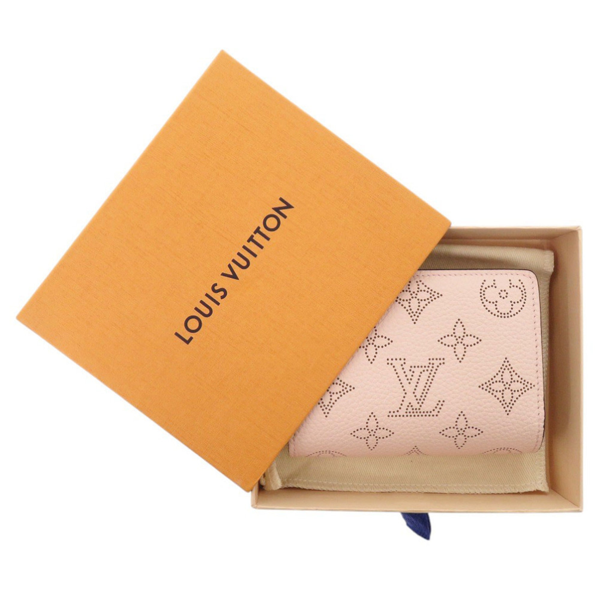 Louis Vuitton Pink Mahina Leather Wallet (Bi-Fold) (Pre-Owned)
